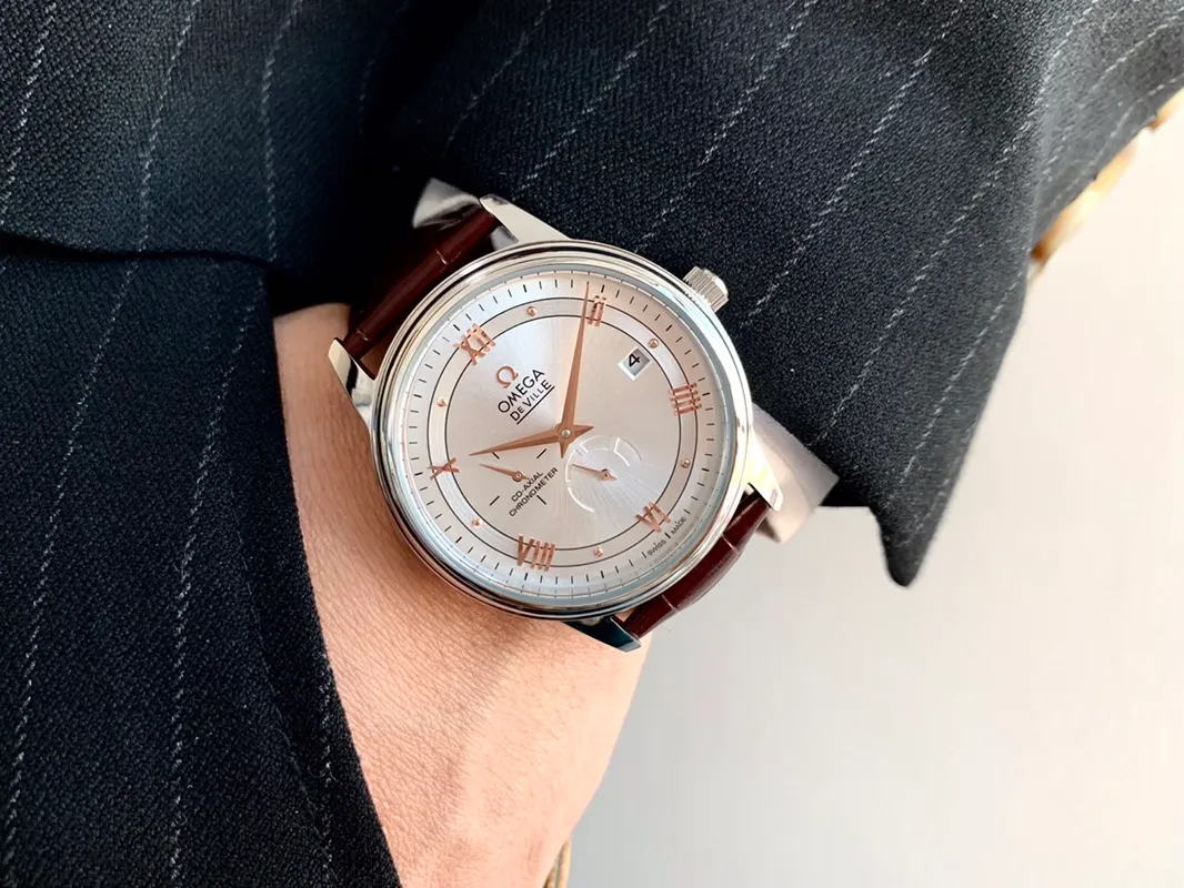 【High-end replica】💰1040! OMEGA - OMEGA🎉 Men's watch Imported Citizen 8215 fully automatic mechanical movement 316L stainless steel case Mineral glass mirror Genuine leather strap/stainless steel strap 39mm diameter and 11mm thick to achieve eternity, appreciate the Omega Master watch