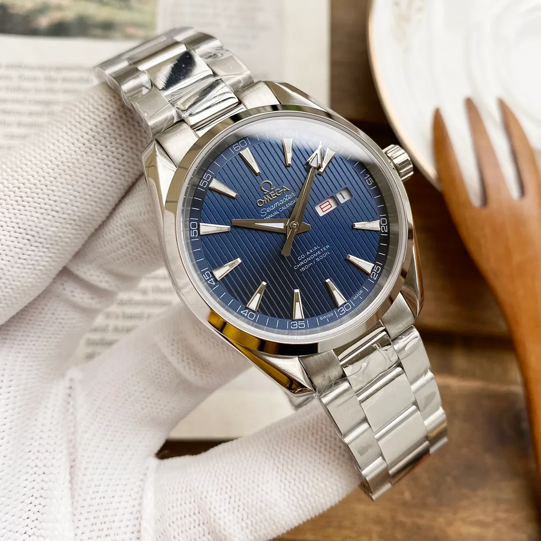 【Foreign Trade Import】💰1720 each! OMEGA-Omega SEAMASTER seahorse series AQUA TEERA 150m 150m watch diameter 41.5mm 41.5mm diving watch. 316L stainless steel original case (big factory case) original three-dimensional hour luminous with super luminous original buckle with perspective top Omega Swiss 8800 fully automatic mechanical movement.
