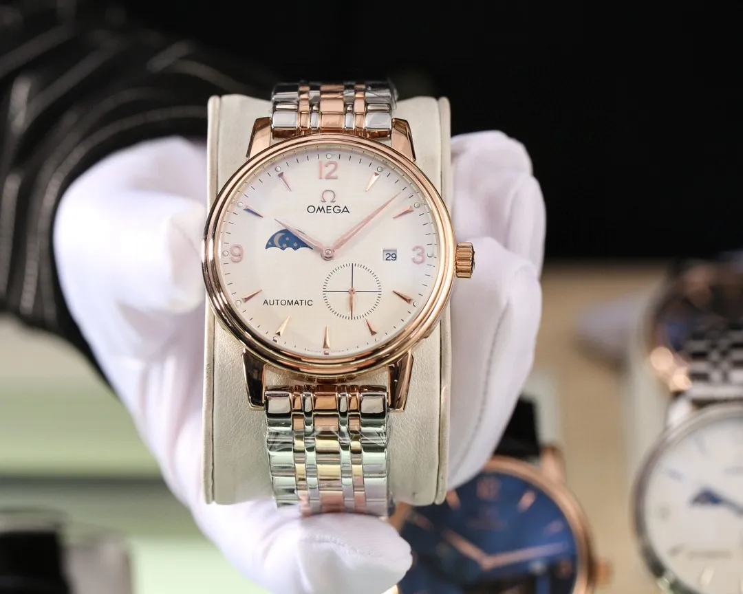 【Foreign trade import】💰1300! Omega (top quality, outstanding debut) 🎉🎉 [Type]: Boutique men's watch (top), exquisite quality [Strap]: Genuine leather/316L stainless steel strap (durable) [Movement]: Top mechanical movement (stable) [Material]: Mineral super strong mirror (wear-resistant) Exquisite quality, generous style, excellent temperament, wise and exclusive [Size]: 42mm diameter, 12mm thick, hot sale! Welcome to reprint!