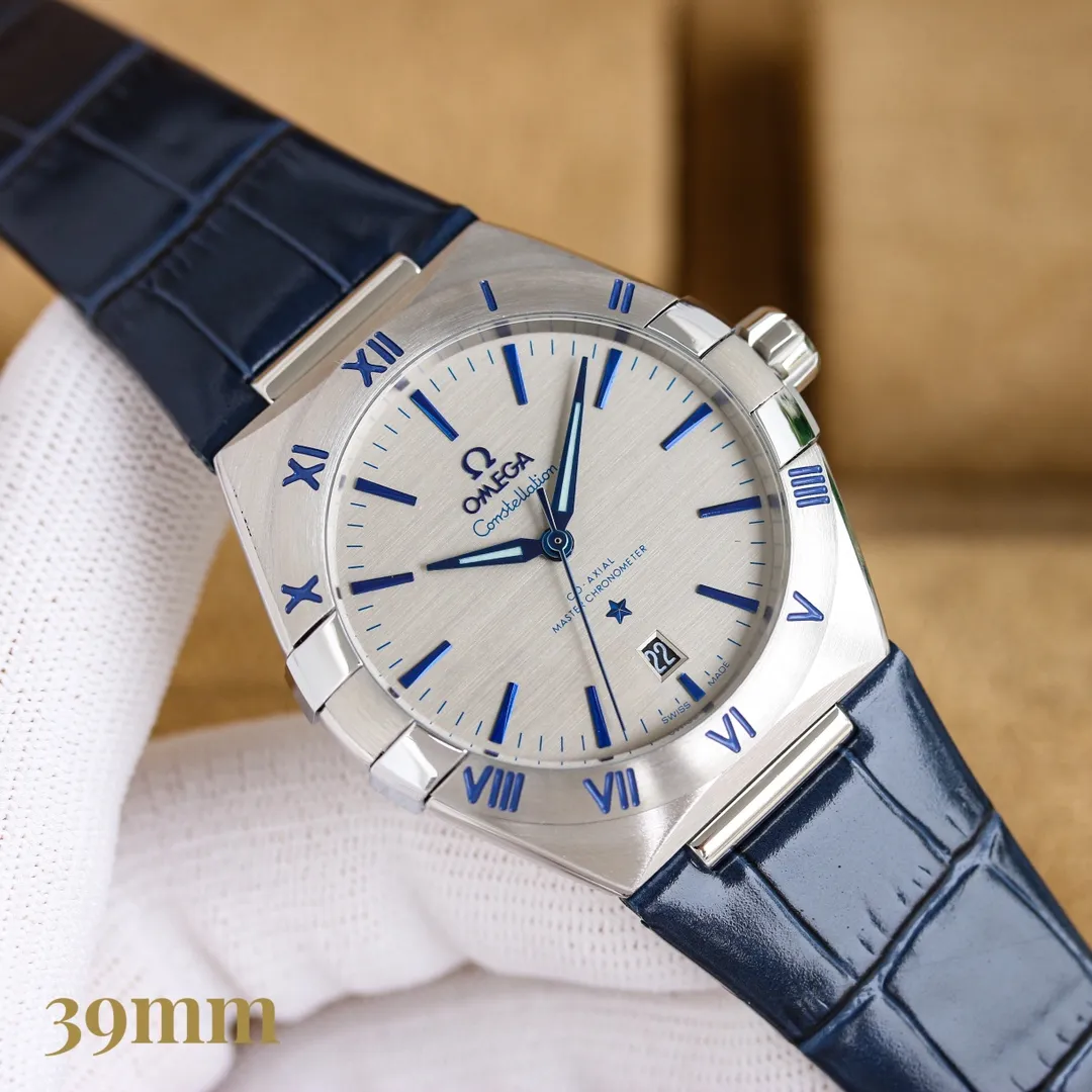 【Customized all-in-one machine】💰1720! Omega fifth generation constellation series! Brand new original size 39MM watch! Fully automatic imported Citizen mechanical movement, a hot-selling item in 2024‼ ️ [Movement] The original imported 9015 all-in-one movement, the see-through bottom movement can be seen at a glance, perfectly presented [Case] ​​316L stainless steel case, made by exclusive CNC technology, with arched double-dived sapphire mirror, clear text lines and well-proportioned checkered pattern, three-degree waterproof, watch diameter 39/11mm [Bracelet] Imported rubber tape from Italy with original folding clasp, please pay attention to the details