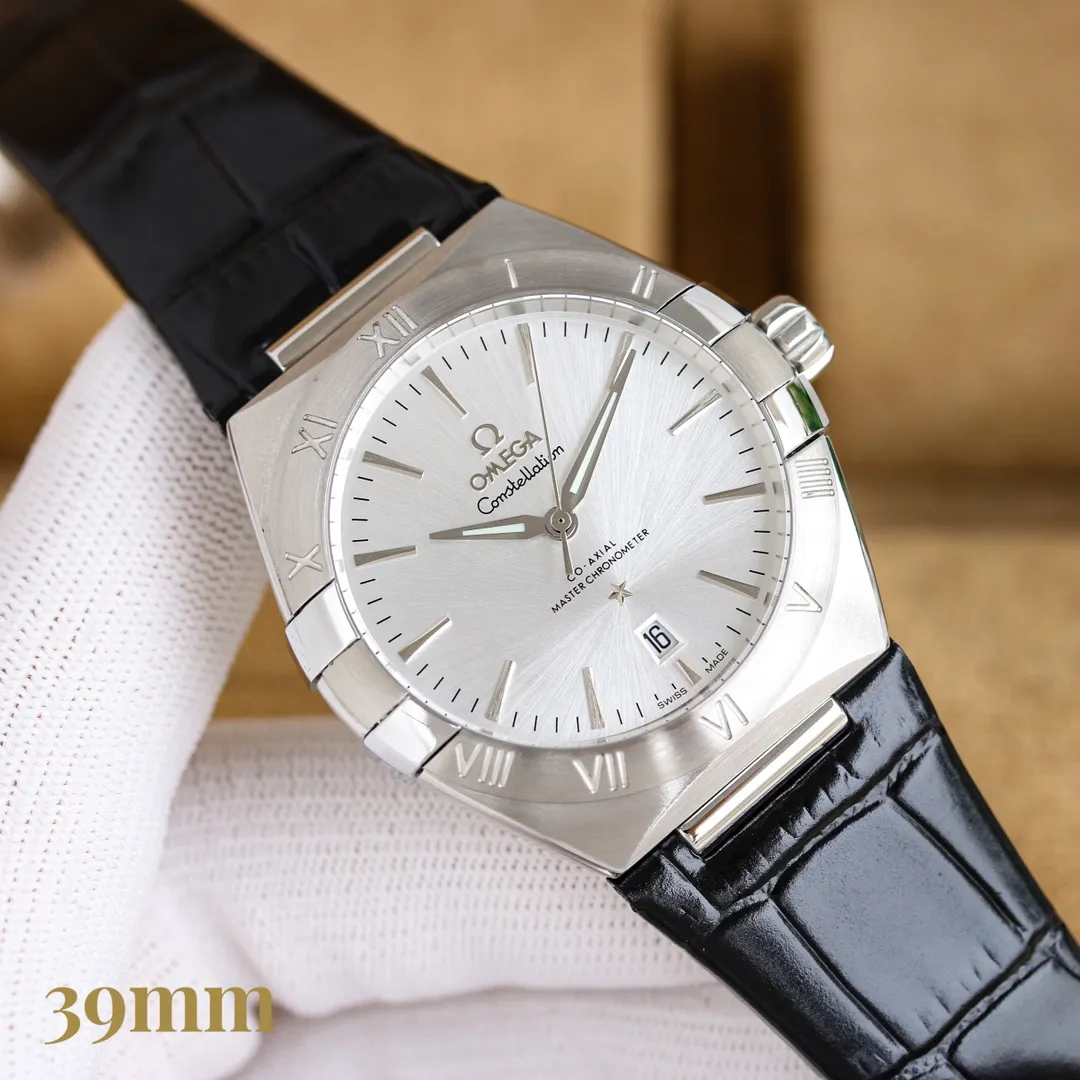 【Customized all-in-one machine】💰1720! Omega fifth generation constellation series! Brand new original size 39MM watch! Fully automatic imported Citizen mechanical movement, a hot-selling item in 2024‼ ️ [Movement] The original imported 9015 all-in-one movement, the see-through bottom movement can be seen at a glance, perfectly presented [Case] ​​316L stainless steel case, made by exclusive CNC technology, with arched double-dived sapphire mirror, clear text lines and well-proportioned checkered pattern, three-degree waterproof, watch diameter 39/11mm [Bracelet] Imported rubber tape from Italy with original folding clasp, please pay attention to the details