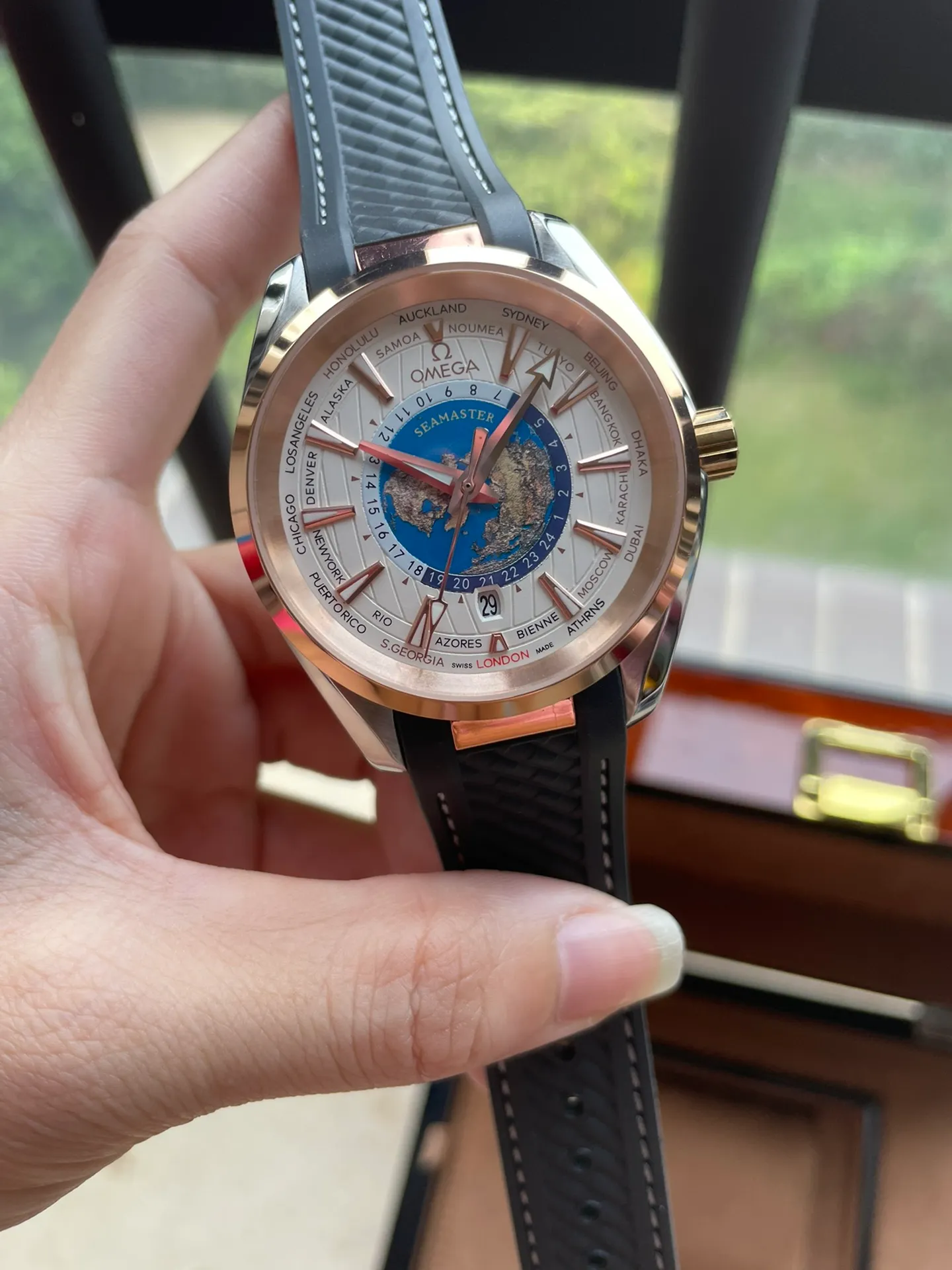 【High-end replica】💰1160! OMEGA-Omega Seamaster Series AQUA TEERA 150m 150m watch has a diameter of 41.5 mm (Earth surface - calendar display) 316L stainless steel original case (big factory case) original three-dimensional hour ding super luminous cowhide strap, rubber strap/316L stainless steel strap original buckle see-through fully automatic mechanical movement. Hot-selling items[strong]