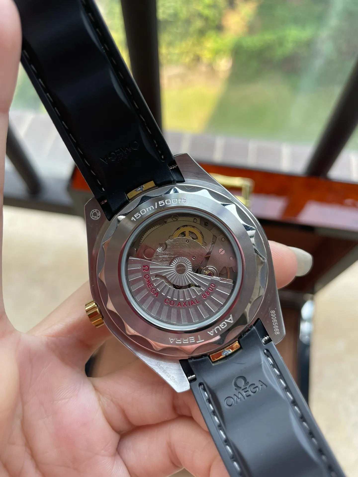 【High-end replica】💰1160! OMEGA-Omega Seamaster Series AQUA TEERA 150m 150m watch has a diameter of 41.5 mm (Earth surface - calendar display) 316L stainless steel original case (big factory case) original three-dimensional hour ding super luminous cowhide strap, rubber strap/316L stainless steel strap original buckle see-through fully automatic mechanical movement. Hot-selling items[strong]