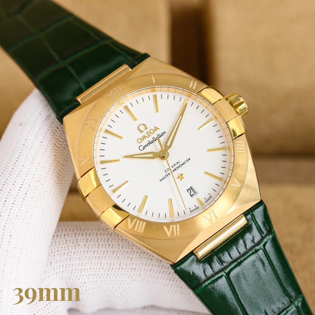 【Customized all-in-one machine】💰1720! Omega fifth generation constellation series! Brand new original size 39MM watch! Fully automatic imported Citizen mechanical movement, a hot-selling item in 2024‼ ️ [Movement] The original imported 9015 all-in-one movement, the see-through bottom movement can be seen at a glance, perfectly presented [Case] ​​316L stainless steel case, made by exclusive CNC technology, with arched double-dived sapphire mirror, clear text lines and well-proportioned checkered pattern, three-degree waterproof, watch diameter 39/11mm [Bracelet] Imported rubber tape from Italy with original folding clasp, please pay attention to the details