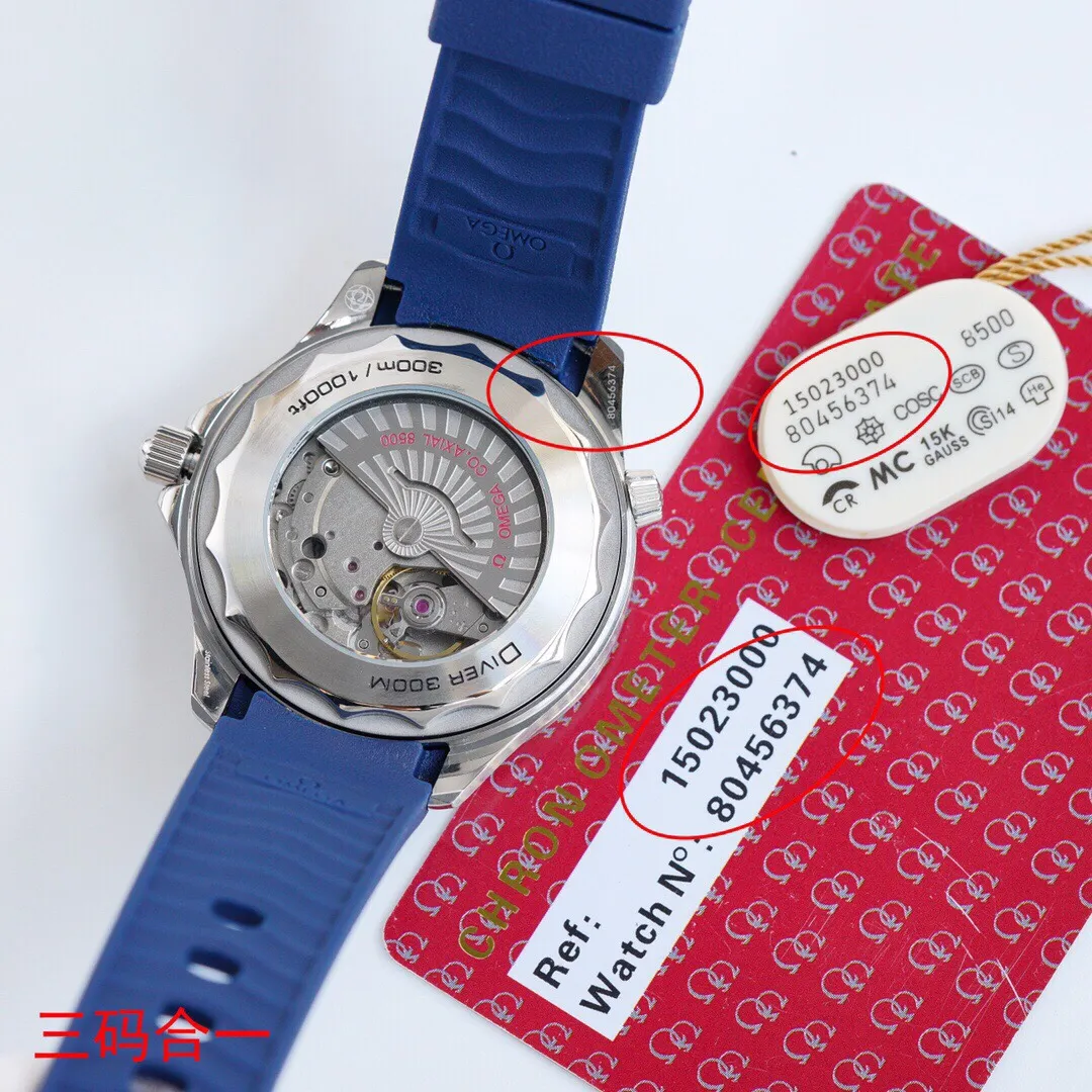 Brand new KKS factory three codes in one, unique packaging, exclusive coding, the steel strap is adjustable with a fine-tuning buckle, high-end quality, high profit, welcome to experience, 100% waterproof and swimmable. Hot model returns 🔥 Hot model returns 🔥 Hot model returns 🔥 KKS new products are launched Three codes in one, exclusive quality, exclusive packaging, always adhering to practical value, there is no best, only a better upgrade concept, pushing the entire series of Omega Seamaster watches to the top again! In 2020, the official highly recommended Seamaster series 300-meter diving watch has exclusive quality on the entire network. [Movement] Equipped with 💯 brand new Japanese original Citizen 8215 automatic mechanical movement, original see-through design, corrected movement 8500 restoration all-in-one machine, 0️⃣repair, accurate running time, strong practicality, 100% waterproof [Glass] Double-bright Sapphire shock-proof and scratch-proof glass Equipped with arched wear-resistant and scratch-resistant glass, it is three-level waterproof and can swim with confidence🏊, watch diameter 39.5/11mm [Case] Made of 316L stainless steel case, equipped with the only original ceramic one-way rotating chronograph ring in its class [Belt] The buckle is polished from 316L fine steel, imported Italian cowhide and imported frog glue to show the endless quality. It is equipped with the only original Omega stretch buckle in its class, which can be finely adjusted. It is the best value in its class. Please certify the exclusive KKS details. The KKS exclusive quality code is 80456374. Welcome to compare the quality.