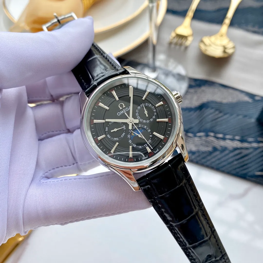 【Foreign trade import】💰1200! Omega (Excellent, Exquisite and Intelligent Work) Values ​​Quality Type: Exquisite men's watch (more excellent) Best design Strap: Genuine cowhide & 316L stainless steel strap (more comfortable) Very popular Movement: Top mechanical movement (stable) Material: Mineral super strong mirror (wear-resistant) Real man Intelligent style Strong three-dimensional sense Special design Return with great reputation Size: 40mm in diameter and 12mm thick Smart launch! Welcome to reprint!