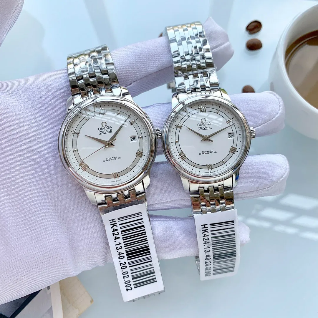 【Foreign Trade Import】💰1280 each! Omega Diefei (sincere and elegant, noble hand in hand)🏆🏆[Latest style! ] Type: Exquisite couple watch 🔥🔥 Strap: Genuine cowhide & 316 stainless steel strap ⌚ Movement: Japanese mechanical movement (precise travel time) Material: Sapphire crystal mirror (scratch-resistant) Timeless 💕True love is priceless 💕Harmonious beauty is immortal 💕Witness the memory of love💕 Size: Male diameter 40mm, thickness 11mm, female diameter 31mm, thickness 10mm. Coming hand in hand! 🦋Welcome to reprint!