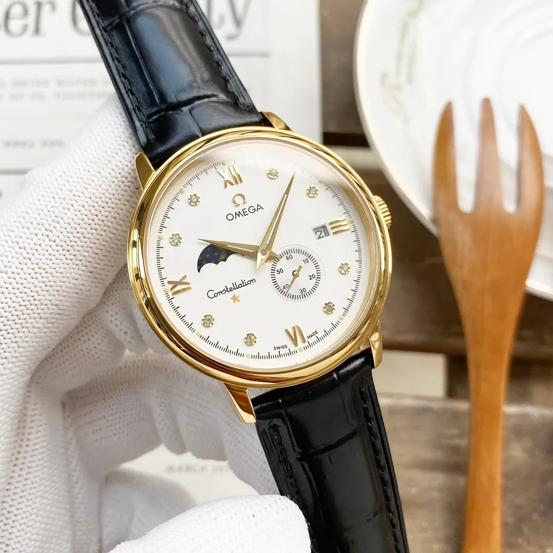 【Top replica】💰3300! The 2022 Omega Diefei series men's watches are coming [Heyha][Heyha], with unique 9⃣️ digits for the day and 🈷️ star function, 4⃣️ digits for independent small seconds, equipped with the original imported cal.8219 fully automatic mechanical movement, zero-repair and accurate travel time, made of 316 top-grade pure stainless steel, and cut-resistant sapphire glass mirror! Imported Italian 🇮🇹 cowhide, deeply waterproof 🏊40mm in diameter. Stylish and elegant, absolutely exquisite, [strong] Wearing it will add a noble temperament invisibly. It is the first choice for successful people and is worth owning. [Celebrate][Celebrate] Welcome to buy [Turn around][Turn around]