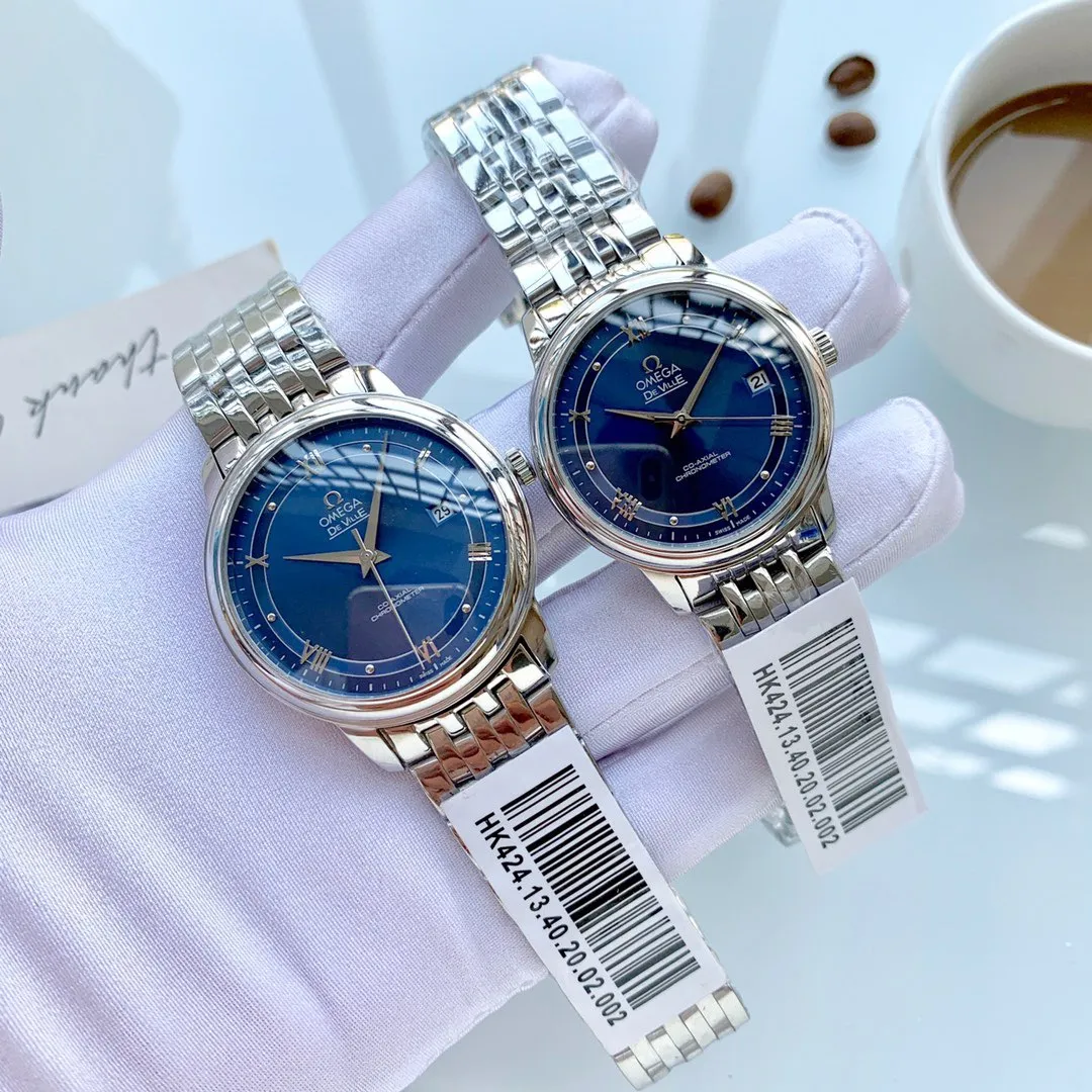 【Foreign Trade Import】💰1280 each! Omega-Diefei (sincere and elegant, noble hand in hand)🏆🏆[Latest style! ] Type: Exquisite couple watch 🔥🔥 Strap: Genuine cowhide & 316 stainless steel strap ⌚ Movement: Japanese mechanical movement (precise travel time) Material: Sapphire crystal mirror (scratch-resistant) Timeless 💕True love is priceless 💕Harmonious beauty is immortal 💕Witness the memory of love💕 Size: Male diameter 40mm, thickness 11mm, female diameter 31mm, thickness 10mm. Coming hand in hand! 🦋Welcome to reprint!