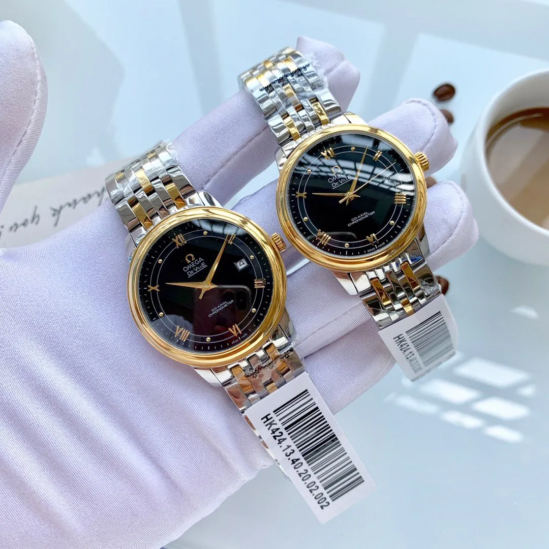 【Foreign Trade Import】💰1280 each! Omega-Diefei (sincere and elegant, noble hand in hand)🏆🏆[Latest style! ] Type: Exquisite couple watch 🔥🔥 Strap: Genuine cowhide & 316 stainless steel strap ⌚ Movement: Japanese mechanical movement (precise travel time) Material: Sapphire crystal mirror (scratch-resistant) Timeless 💕True love is priceless 💕Harmonious beauty is immortal 💕Witness the memory of love💕 Size: Male diameter 40mm, thickness 11mm, female diameter 31mm, thickness 10mm. Coming hand in hand! 🦋Welcome to reprint!