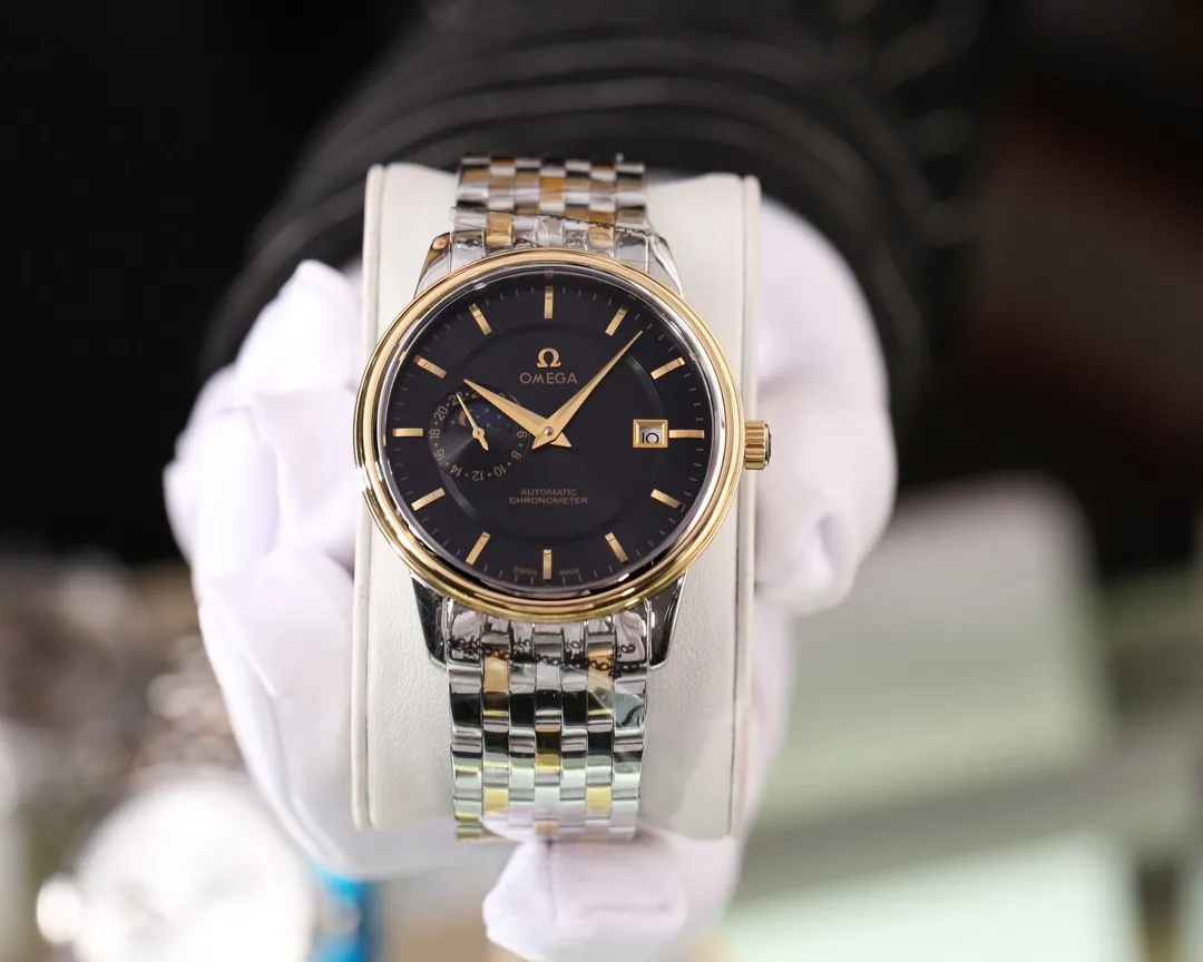 【Foreign trade import】💰1180! Omega (excellent and wise work) simple design 🔥Type: Exquisite men's watch (more excellent) Best design 🔥Strap: Genuine leather strap (more comfortable) for real men to wear 🔥Movement: super top mechanical movement (more stable) 🔥Material: mineral super strong mirror (more wear-resistant) Smart style, strong sense of thickness, special design, return with honor Size: diameter 41mm, thickness 12mm Smart launch! Welcome to reprint!