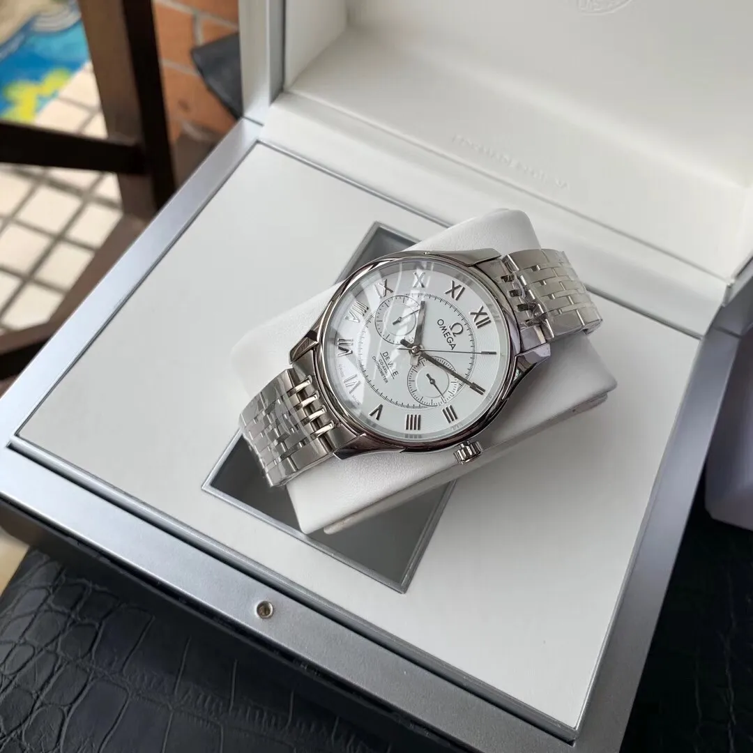 【Foreign trade import】💰1240! OMEGA-OMEGA‼ ️New five-hand split multi-function men's watch📰Fashionable and elegant, classic best-selling, fully automatic mechanical movement, 316L stainless steel case, leather strap and steel strap, mineral strengthened glass mirror, diameter: 40mm, thickness 10mm🔥Top product, high quality products constantly🔥