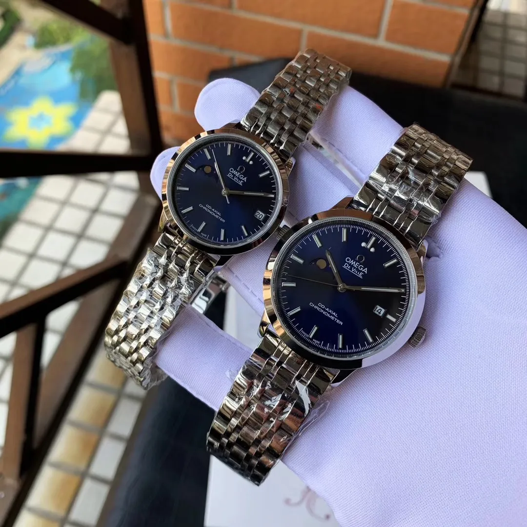 [Foreign trade import] 630 each. The most recommended Omega 💕couple watch 💕 brand new launch equipped with 9⃣ digits unique 🌞🌛 function and 24-hour configuration original imported 8215 moon camera movement 👍 zero repair sapphire crystal glass Imported from Italy 🐂Calfskin standard size 40mm for men and 34mm for women. Craftsmanship🏆Fashionable and elegant, it’s yours🔥Top-quality products are constantly produced🔥