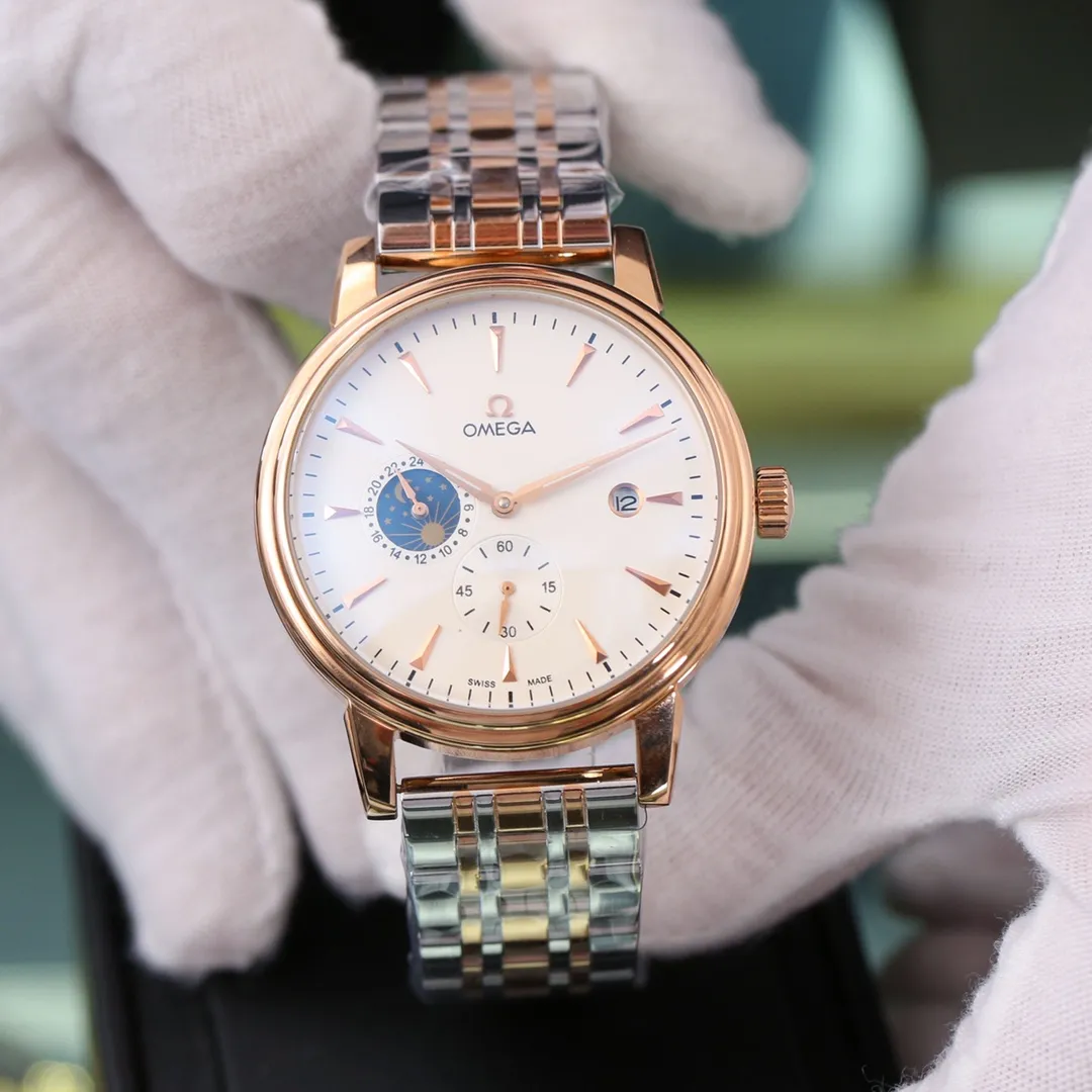 【Foreign Trade Import】💰1440! Omega (top quality, outstanding debut) 🎉🎉 [Type]: Boutique men's watch (top) exquisite [Strap]: Genuine leather & 316L stainless steel strap (durable) [Movement]: Top mechanical movement (stable) [Material]: Mineral super strong mirror (wear-resistant) Exquisite quality and generous style, excellent temperament, wise and exclusive [Size]: 42mm diameter, 12mm thick, hot sale! Welcome to reprint!