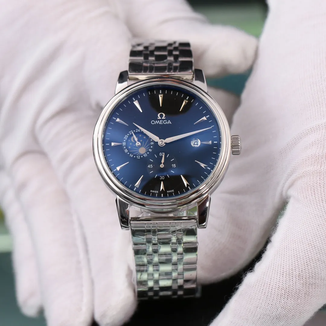 【Foreign Trade Import】💰1440! Omega (top quality, outstanding debut) 🎉🎉 [Type]: Boutique men's watch (top) exquisite [Strap]: Genuine leather & 316L stainless steel strap (durable) [Movement]: Top mechanical movement (stable) [Material]: Mineral super strong mirror (wear-resistant) Exquisite quality and generous style, excellent temperament, wise and exclusive [Size]: 42mm diameter, 12mm thick, hot sale! Welcome to reprint!