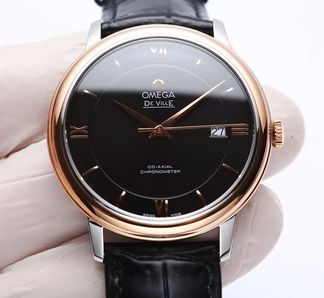 【Customized all-in-one machine】💰1720! Omega DE VILLE series! It took two years of research and development and production to finally come out. Every process of the product structure is also made of CNC finishing to make the 2022 Basel Jewelry and Watch Fair miraculous new watch! Elegant design, excellent quality, simple and classic 39.5 mm stainless steel round case with smooth and natural lines. After polishing, it presents a full metallic texture. It is very beautiful and integrates with the perfectly curved stainless steel lugs. It fits the human body design of the wrist very well!       This Omega produced by J5 (Taiwan Factory)! Completely following Swiss standard craftsmanship requirements, the glass, case, polishing, and yarn drawing of the watch are restored to the original products one by one, and the original products are reproduced as much as possible, so that the parts are truly interchangeable with the original ones! We use quartz movements imported from Switzerland and conduct precise testing to ensure that the size and thickness of the watch is exactly the same as the original! The watches produced by J5 Taiwan Factory have all undergone high-quality waterproof testing, travel time testing, and case detail testing! An absolute work of conscience! Full of sincerity!          The high-definition, translucent and dazzling imported sapphire crystal mirror, specially customized high-quality calf leather and original buckle, or the polished and polished stainless steel bracelet that is close to the original factory standard, provide a very comfortable wearing feeling! One table, one number, independent coding!  J5 (Taiwan factory) guarantees that you will get this replica watch! Will love it!        Arrived in very small quantities! Are you excited? Act quickly!        Look for the J5 Taiwan factory! (Focus on original new machines) Focus is an attitude, produced by JH!