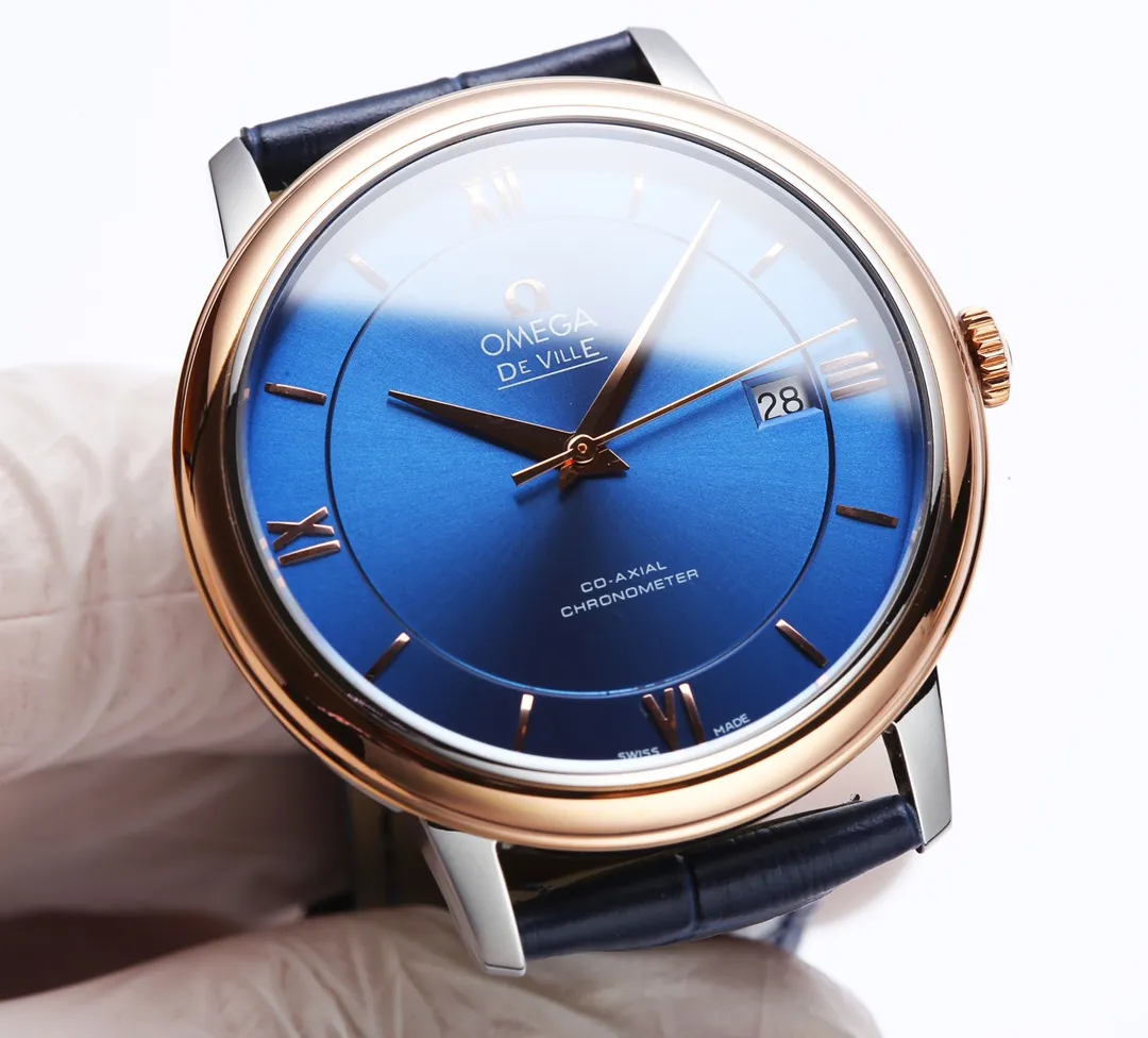 【Customized all-in-one machine】💰1720! Omega DE VILLE series! It took two years of research and development and production to finally come out. Every process of the product structure is also made of CNC finishing to make the 2022 Basel Jewelry and Watch Fair miraculous new watch! Elegant design, excellent quality, simple and classic 39.5 mm stainless steel round case with smooth and natural lines. After polishing, it presents a full metallic texture. It is very beautiful and integrates with the perfectly curved stainless steel lugs. It fits the human body design of the wrist very well!       This Omega produced by J5 (Taiwan Factory)! Completely following Swiss standard craftsmanship requirements, the glass, case, polishing, and yarn drawing of the watch are restored to the original products one by one, and the original products are reproduced as much as possible, so that the parts are truly interchangeable with the original ones! We use quartz movements imported from Switzerland and conduct precise testing to ensure that the size and thickness of the watch is exactly the same as the original! The watches produced by J5 Taiwan Factory have all undergone high-quality waterproof testing, travel time testing, and case detail testing! An absolute work of conscience! Full of sincerity!          The high-definition, translucent and dazzling imported sapphire crystal mirror, specially customized high-quality calf leather and original buckle, or the polished and polished stainless steel bracelet that is close to the original factory standard, provide a very comfortable wearing feeling! One table, one number, independent coding!  J5 (Taiwan factory) guarantees that you will get this replica watch! Will love it!        Arrived in very small quantities! Are you excited? Act quickly!        Look for the J5 Taiwan factory! (Focus on original new machines) Focus is an attitude, produced by JH!