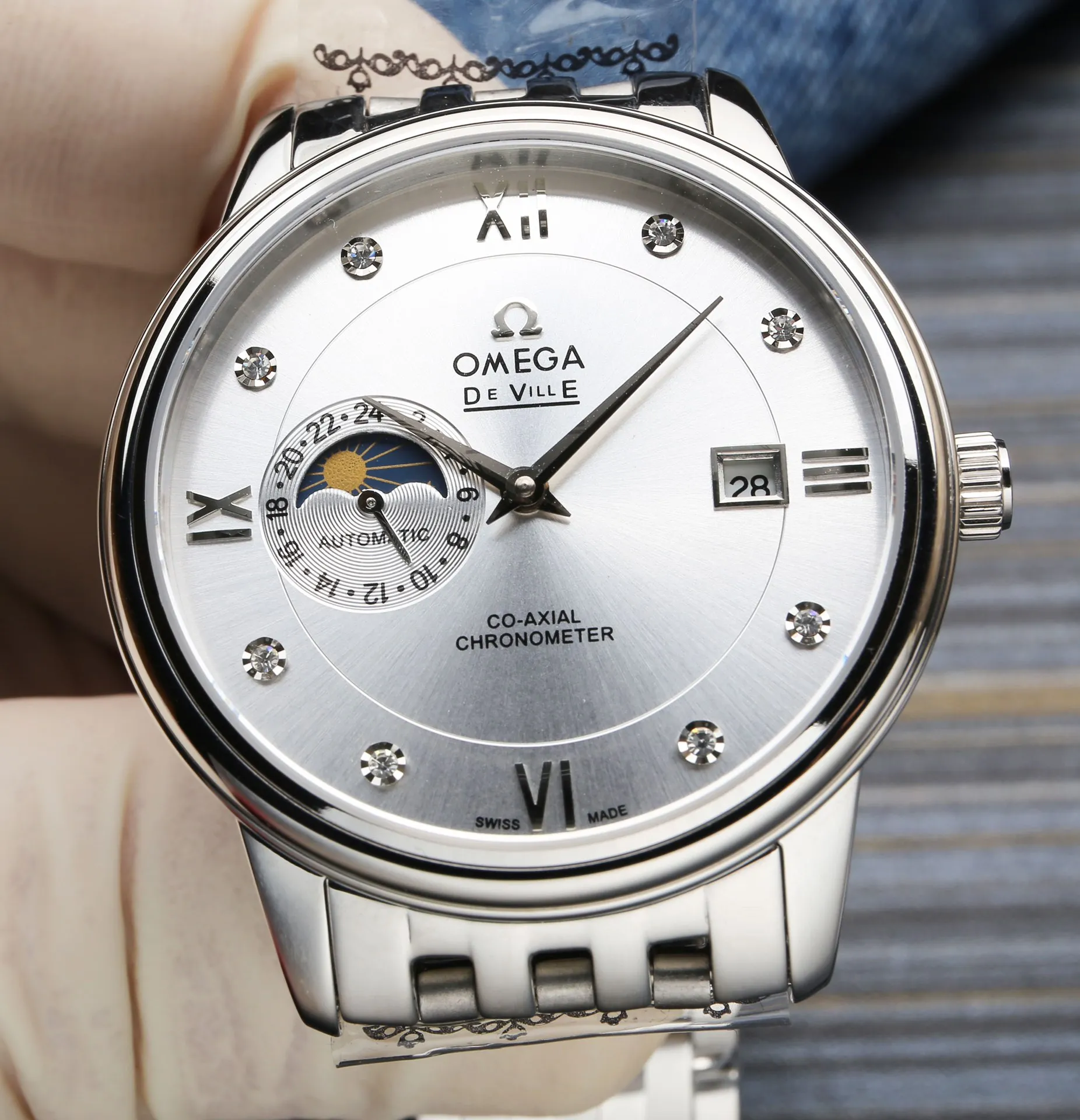 【Foreign Trade Import】💰1720! OMEGA - OMEGA fashionable men's watch, fully automatic machinery (authentic Swiss movement), case made of stainless steel, imported cowhide strap (more comfortable to wear), sapphire glass mirror, size 39/12mm. (Focus on original new watches) Don't forget the original intention~, JH...!