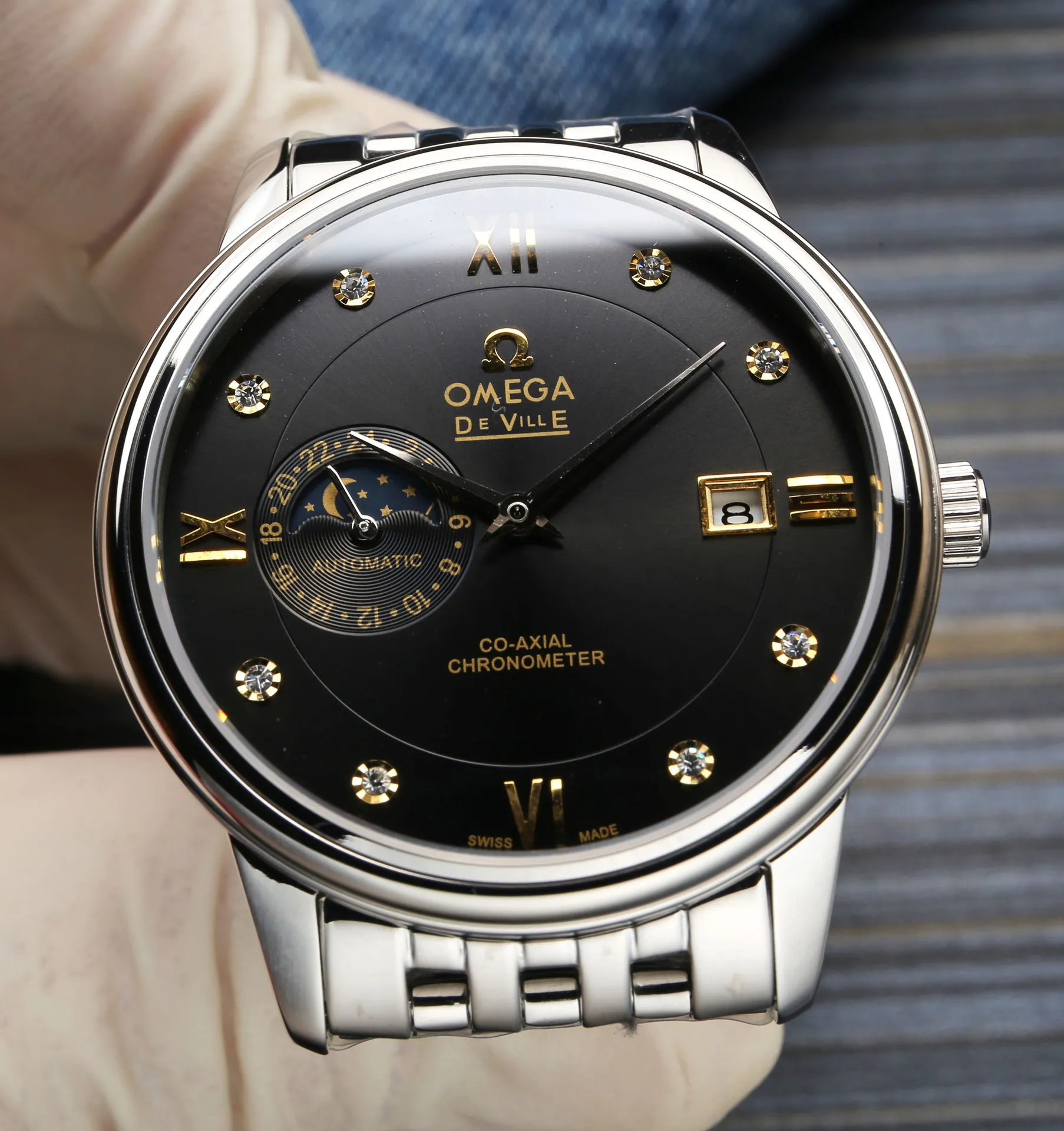 【Foreign Trade Import】💰1720! OMEGA - OMEGA fashionable men's watch, fully automatic machinery (authentic Swiss movement), case made of stainless steel, imported cowhide strap (more comfortable to wear), sapphire glass mirror, size 39/12mm. (Focus on original new watches) Don't forget the original intention~, JH...!