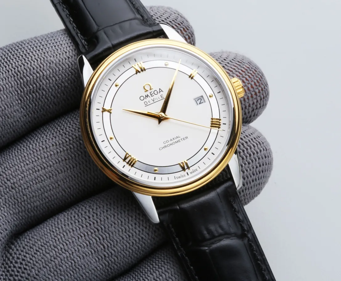 High-end replica 💰1160! TW Taiwan Factory💰1720! Omega Omega De Ville Series De VILLE Case: 316L stainless steel Strap: 316L stainless steel Glass: Double sapphire glass Movement: Original Citizen automatic mechanical 8215 movement, accurate, stable and durable Diameter: 39.5mm. Waterproof: 3ATM (focus on original new machines) Focus is an attitude...!