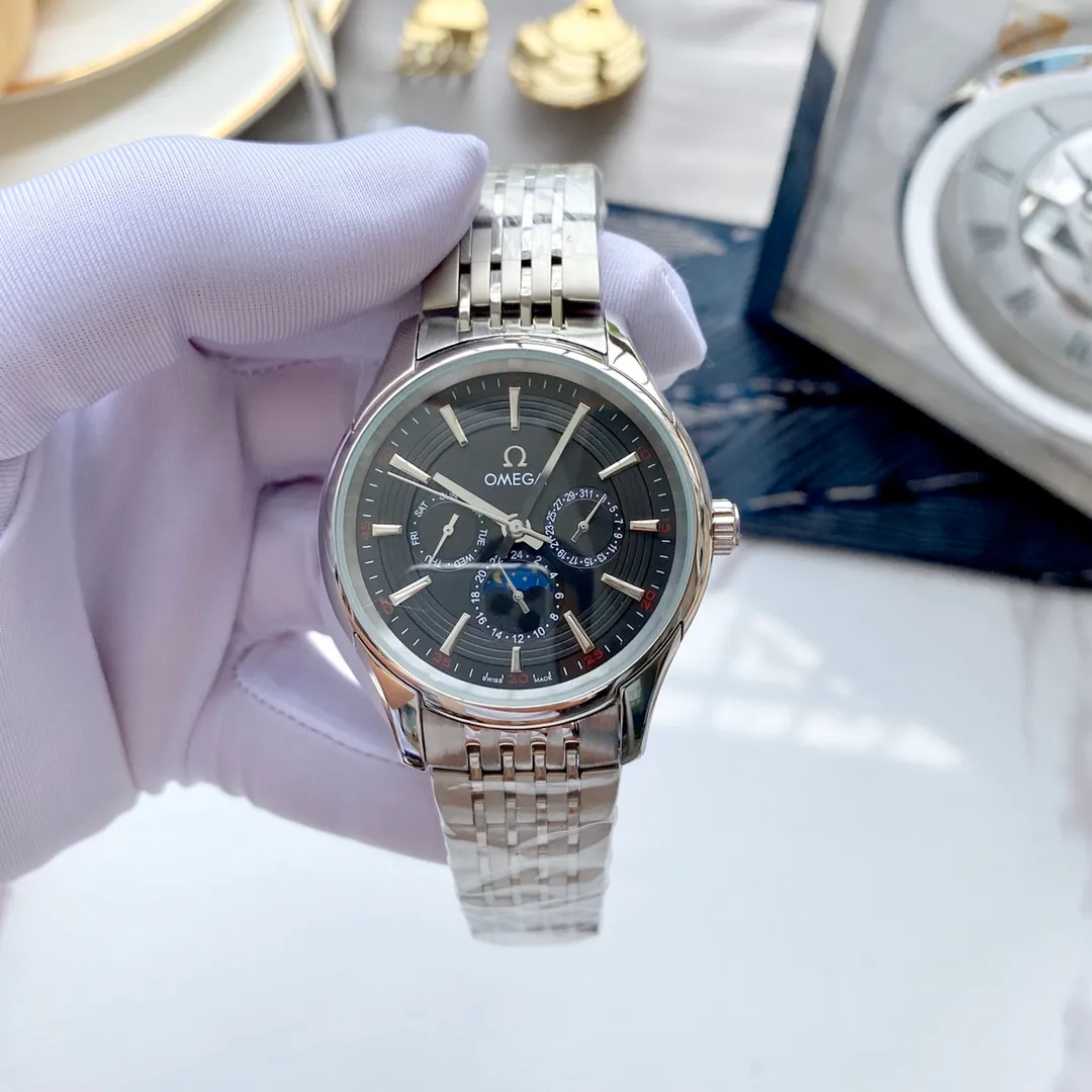 【Foreign trade import】💰1200! Omega (Excellent, Exquisite and Intelligent Work) Values ​​Quality Type: Exquisite men's watch (more excellent) Best design Strap: Genuine cowhide & 316L stainless steel strap (more comfortable) Very popular Movement: Top mechanical movement (stable) Material: Mineral super strong mirror (wear-resistant) Real man Intelligent style Strong three-dimensional sense Special design Return with great reputation Size: 40mm in diameter and 12mm thick Smart launch! Welcome to reprint!