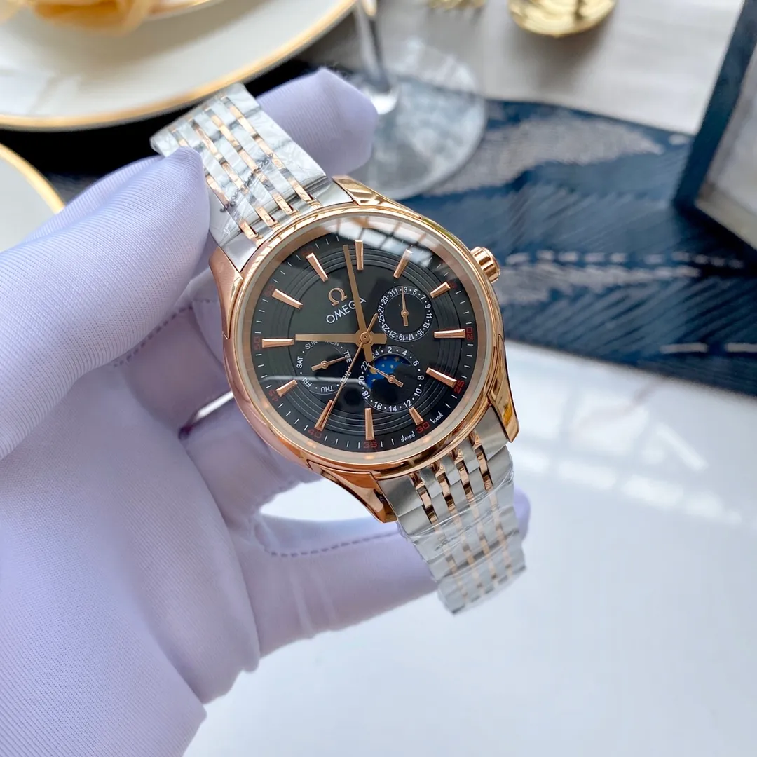 【Foreign trade import】💰1200! Omega (Excellent, Exquisite and Intelligent Work) Values ​​Quality Type: Exquisite men's watch (more excellent) Best design Strap: Genuine cowhide & 316L stainless steel strap (more comfortable) Very popular Movement: Top mechanical movement (stable) Material: Mineral super strong mirror (wear-resistant) Real man Intelligent style Strong three-dimensional sense Special design Return with great reputation Size: 40mm in diameter and 12mm thick Smart launch! Welcome to reprint!