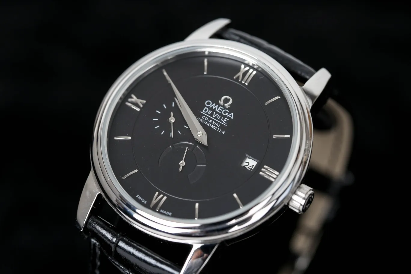 【Foreign trade import】💰1160! Omega - OMEGA classic butterfly handsome four-pin multi-function ⌚️ 6 o'clock power display, 9 o'clock small seconds function, fine men's watch, noble atmosphere~gentleman style, high-end mineral scratch-resistant mirror glass, equipped with 316L stainless steel case, wear-resistant imported calfskin strap, fully automatic imported mechanical movement Size: 40mm × 11mm The pinnacle of the watch 💥 transcends the ordinary and is crafted with exquisite craftsmanship! Come and order now🍷