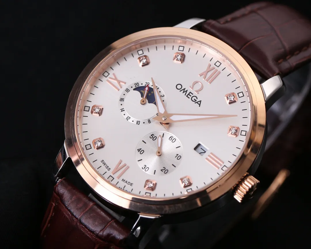 【Foreign trade import】💰1320! Omega (exquisite, wise work) values ​​quality Type: Exquisite men's watch (more excellent) Best design Strap: Genuine cowhide/316L stainless steel strap (more durable) Very popular Movement: Top mechanical movement (stable) Material: Mineral super strong mirror (wear-resistant) Real man's wise style Strong three-dimensional sense Special design Return with great reputation Size: 40mm diameter 12mm thick Smart launch! Welcome to reprint!