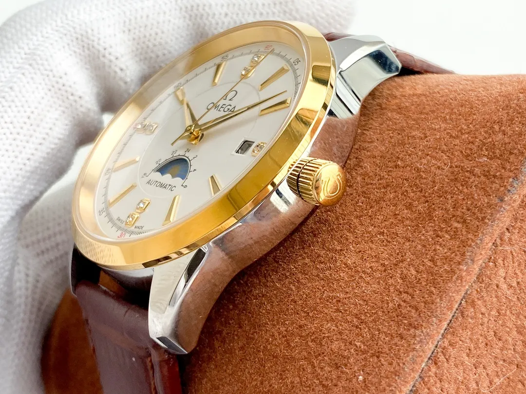 【High-end replica】💰1340! OMEGA-OMEGA‼ ️Fine men's watches 🌹🌹🌹Noble and elegant, gentlemanly style, excellent quality, hot selling all over the city. Adopting fully automatic mechanical movement, top-grade 316 stainless steel case, imported calfskin strap, mineral super mirror, diameter 42mm🔥Top quality products are constantly produced🔥