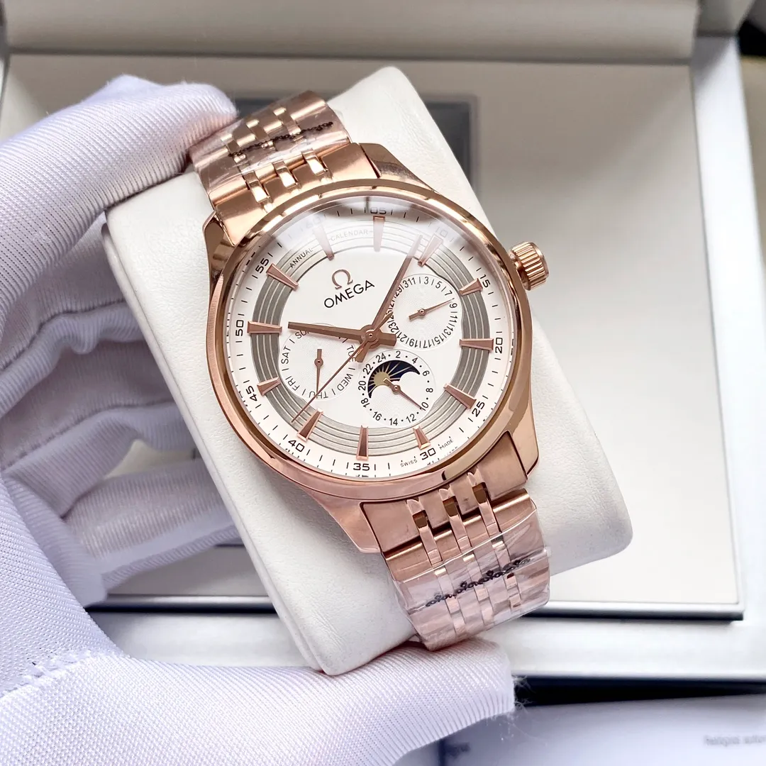 【High-end replica】💰1520! Omega-Omega men's watch equipped with imported fully automatic Citizen 8215 mechanical movement, wear-resistant and scratch-resistant sapphire mirror, 316L stainless steel case, stainless steel strap, fashionable design, business casual, size: diameter 40mm, thickness 12mm