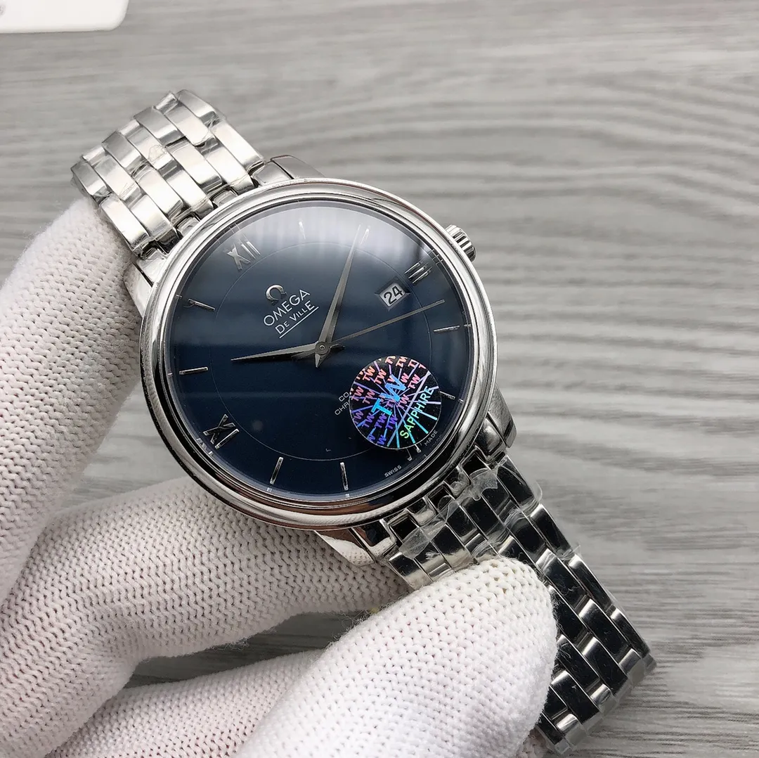 【Top Replica】💰3600! Omega De Ville late bloomer, Return of the King TW Taiwan v8 upgraded version, upgraded version slide buckle, original mold opening Omega (OMEGA) 🎮T2 De Ville series 424.10.40.20.01.001 Fine workmanship details, diameter 39.5 mm, factory case cover, case strap 316L stainless steel CNC full processing, repeated modifications, brushed back cover omega Logo engraving, one number per watch. Striving for perfection, 🎮 adopts imported curved sapphire mirror, factory quality is strictly QC, each watch movement test is guaranteed to reach observatory level certification, daily error does not exceed +-2 seconds) equipped with eta2824 movement, 100 meters waterproof, the same level can withstand comparison, entry-level must-have!