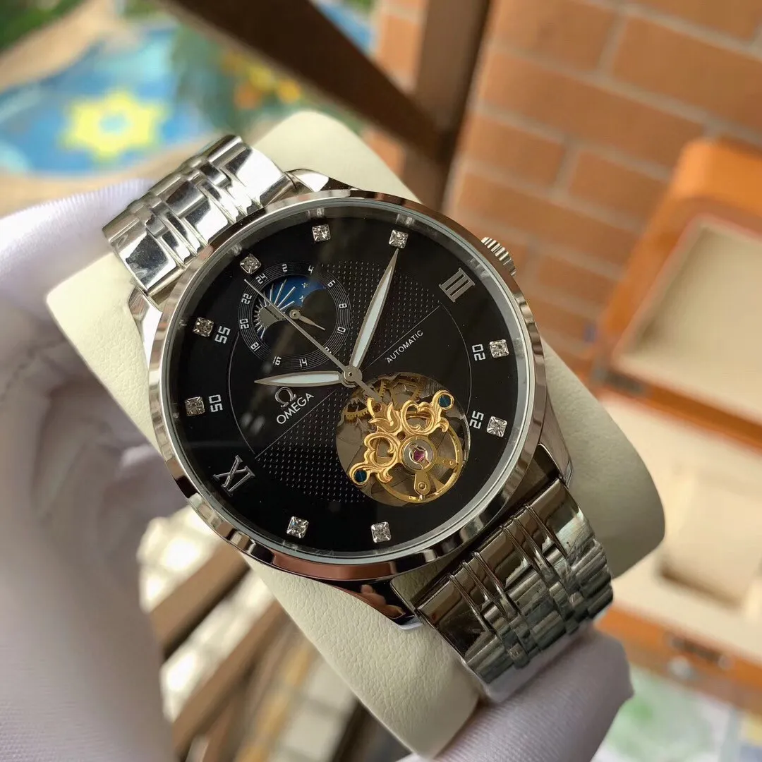 【Foreign trade import】💰1240! OMEGA-OMEGA‼ ️Boutique men's watch🌹🌹🌹Unique nine-digit hollow design, exquisite craftsmanship, originality, noble atmosphere, gentleman style. Adopting fully automatic mechanical movement, top-grade 316 stainless steel case and strap, super mineral mirror, size 42mm🔥The top products are constantly produced🔥