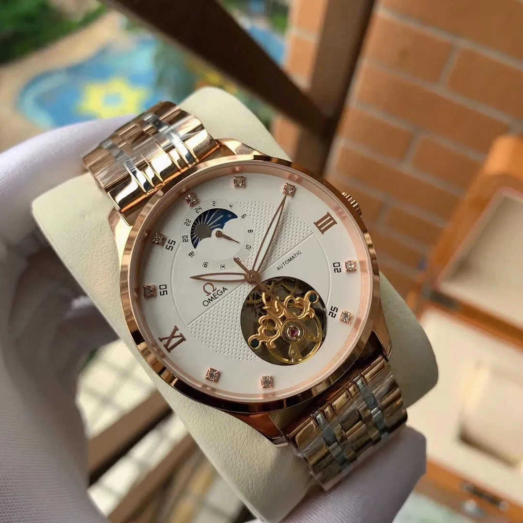 【Foreign trade import】💰1240! OMEGA-OMEGA‼ ️Boutique men's watch🌹🌹🌹Unique nine-digit hollow design, exquisite craftsmanship, originality, noble atmosphere, gentleman style. Adopting fully automatic mechanical movement, top-grade 316 stainless steel case and strap, super mineral mirror, size 42mm🔥The top products are constantly produced🔥
