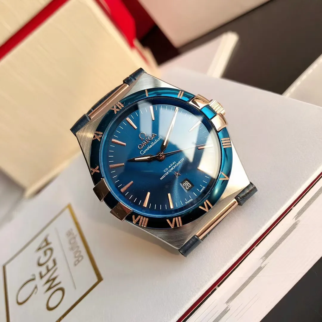【High-end replica】💰1300! 【Customized all-in-one machine】💰1720! 2023 official new product - the fifth generation of Omega's "Constellation Gents" constellation series is on the market [color] After ten years of hard work, never give in! Another high-quality, ultra-affordable masterpiece that once again refreshes the "genuine appearance details, built-in brand new Citizen movement" [Movement] The entire network's exclusive replica of the Constellation series men's watch is equipped with the brand new Citizen 8215 automatic mechanical movement, exclusive corrected automatic hammer, the movement's kinetic energy is durable, accurate in travel time, ⭕️reworked [Case] 💯 Super waterproof, you can swim with confidence🚰 316L fine steel case, same material bracelet CNC cutting process, perfect shell shape and connection, vintage craftsmanship, the thinnest workmanship of the same level of movement [Details] The words are synchronized with the original strips, the texture is delicate, the disk surface is simple and elegant, the ring edge is hand-decorated and electroplated in a vacuum furnace, the color is uniform and bright, the original same color is complete, the strap is made of Italian calfskin with the original folding clasp