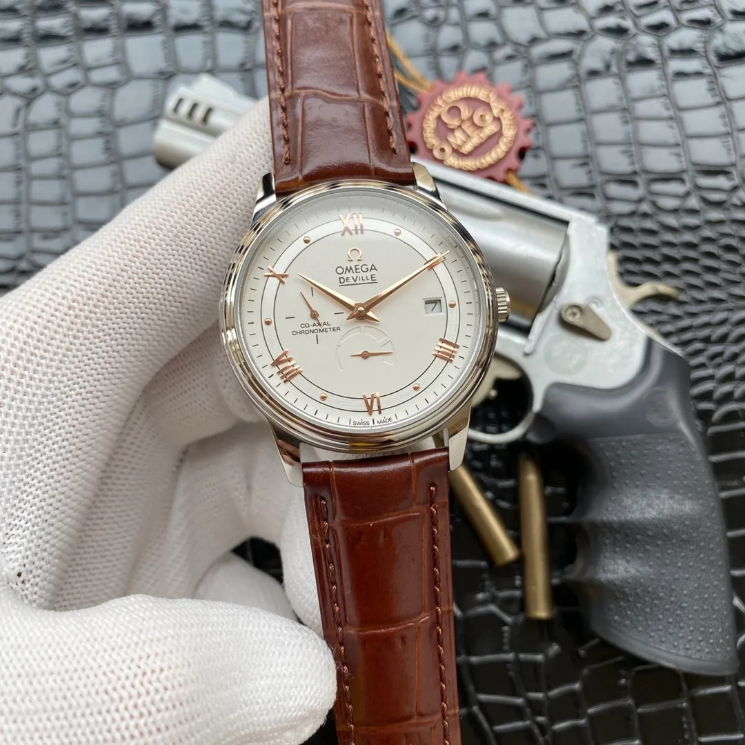 【High-end replica】💰1160! Omega 4-pin fine men's mechanical watch✨ Strap: 💝Italian calfskin/316L stainless steel Movement: Imported Citizen 8215 mechanical movement Mirror: Sapphire mirror Size: 40mm diameter, 12mm thick 🎉🎉🎉Welcome to forward