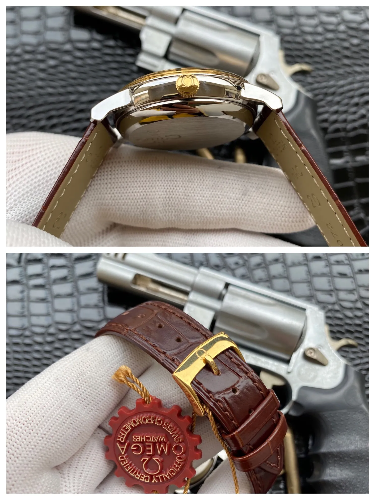 【High-end replica】💰1160! Omega 4-pin fine men's mechanical watch✨ Strap: 💝Italian calfskin/316L stainless steel Movement: Imported Citizen 8215 mechanical movement Mirror: Sapphire mirror Size: 40mm diameter, 12mm thick 🎉🎉🎉Welcome to forward