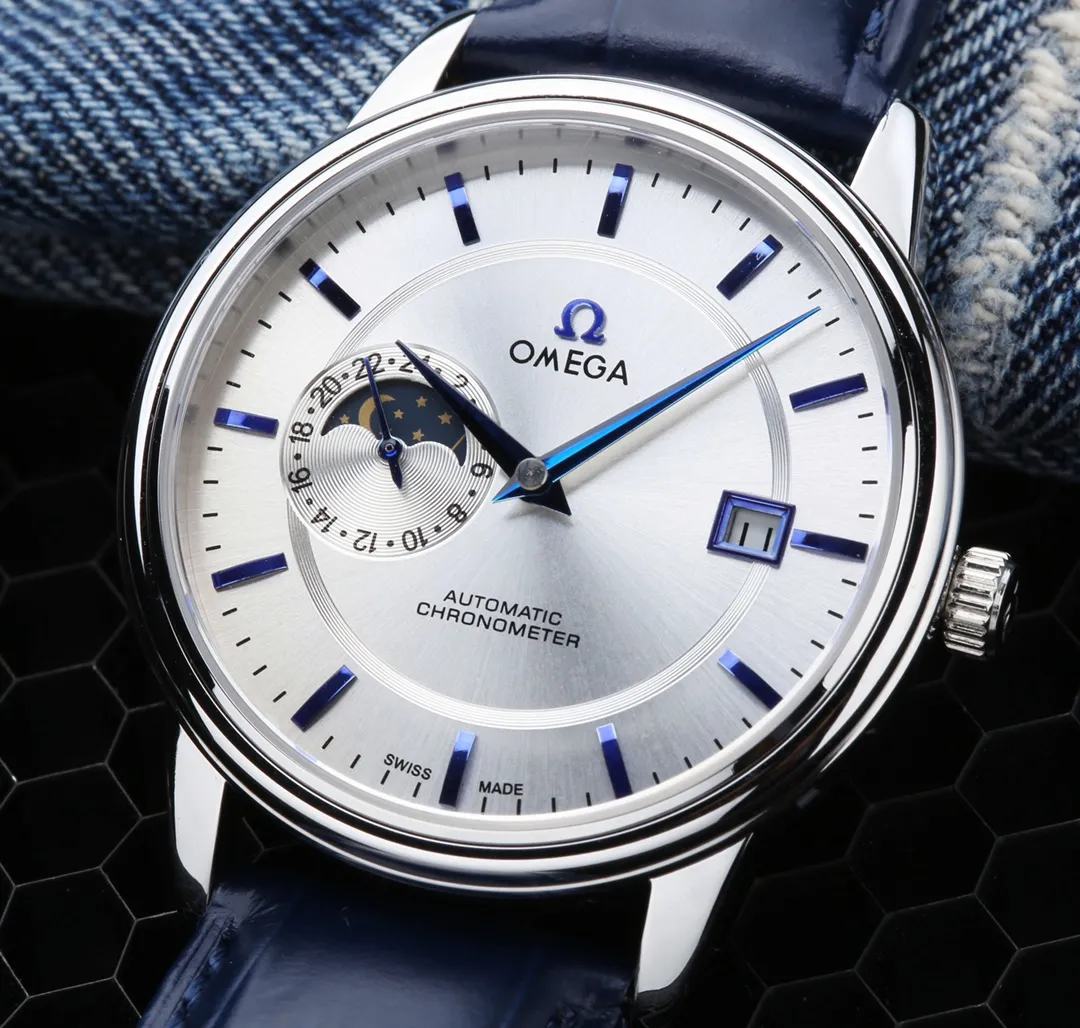 【High-end replica】💰1360! OMEGA - OMEGA fashionable men's watch, fully automatic machine (imported Citizen movement), stainless steel case, imported cowhide strap (more comfortable to wear), sapphire glass mirror, size 39/12mm. (Focus on original new machines) Focus is an attitude...!