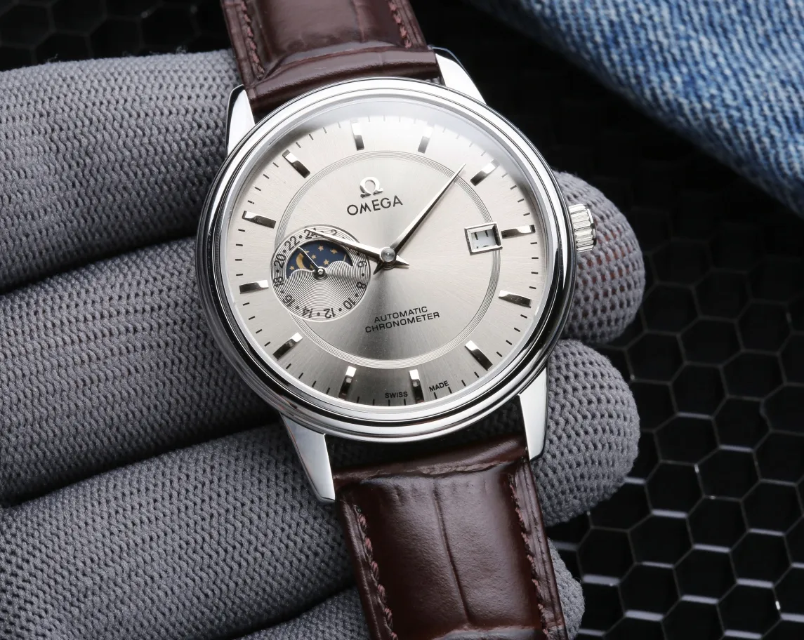 【High-end replica】💰1360! OMEGA - OMEGA fashionable men's watch, fully automatic machine (imported Citizen movement), stainless steel case, imported cowhide strap (more comfortable to wear), sapphire glass mirror, size 39/12mm. (Focus on original new machines) Focus is an attitude...!