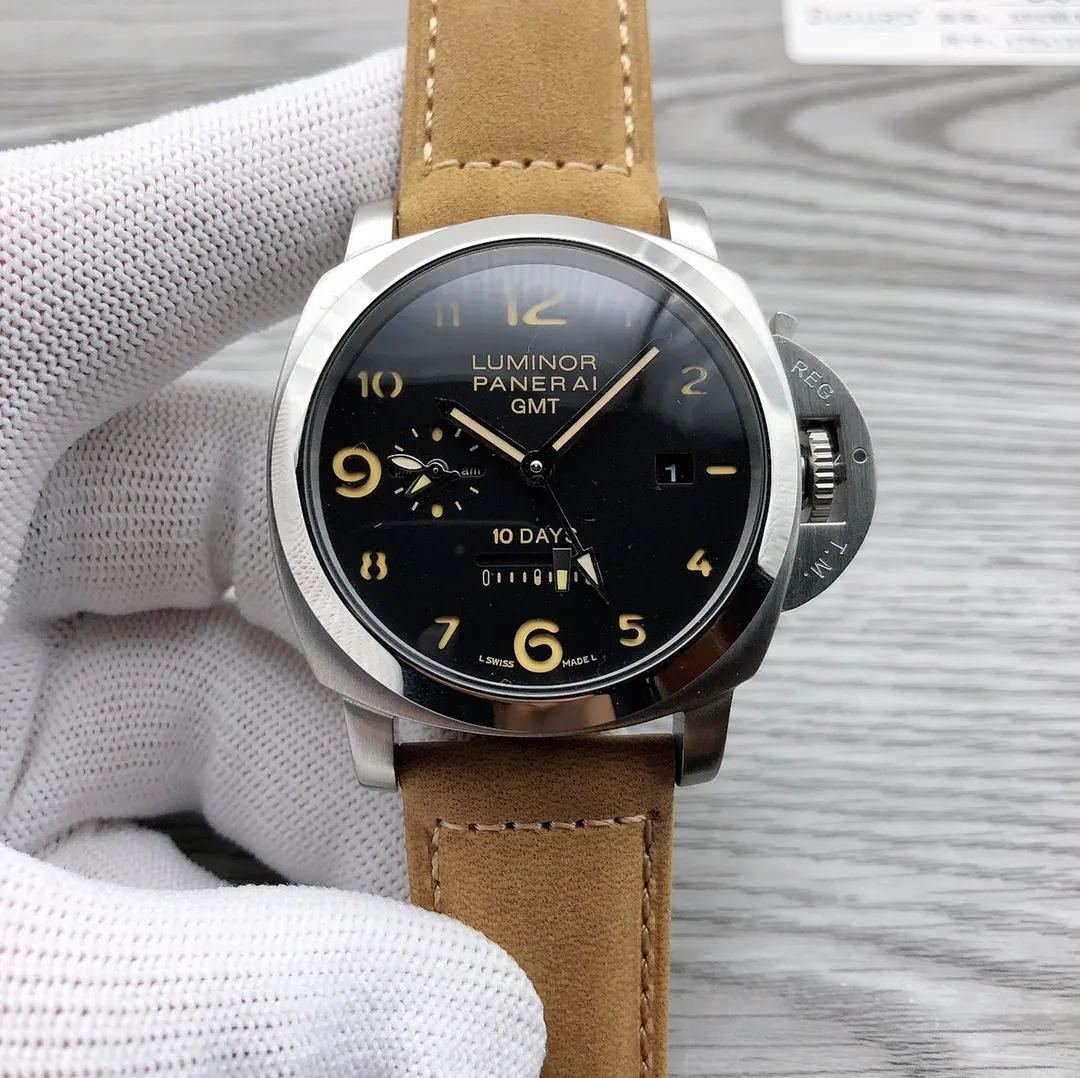 【High-end replica】💰1300! Panerai PAM00404 🎮Series: LUMINOR 1950 Style: Fully automatic, 47mm, men's Material: Stainless steel Movement Manufacturer: Panerai Movement 🎮Type: Fully automatic Citizen imported movement Thickness: 5.3mm Balance wheel: Glucydur® balance wheel Vibration frequency: 21600 oscillations per hour 🎮Shock absorber: Incabloc Shock absorber Number of gems: 21 Number of parts: 160