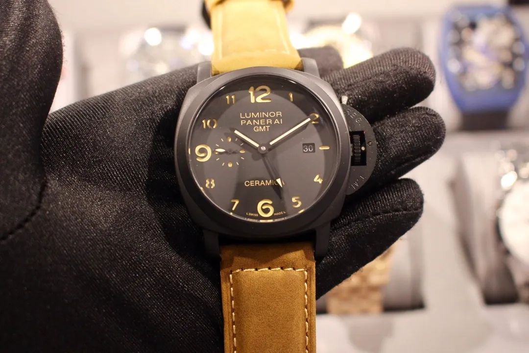 【High-end replica】💰1300! Panerai - PANERAI Type: Men's top watch Movement: Fully automatic mechanical movement Case: 316L stainless steel case Mirror: Mineral strengthened glass Belt: Imported genuine cowhide strap Excellent and extraordinary, showing men's charm Size: Diameter 44MM Thickness 16mm Exquisite work, enjoy luxury F10!
