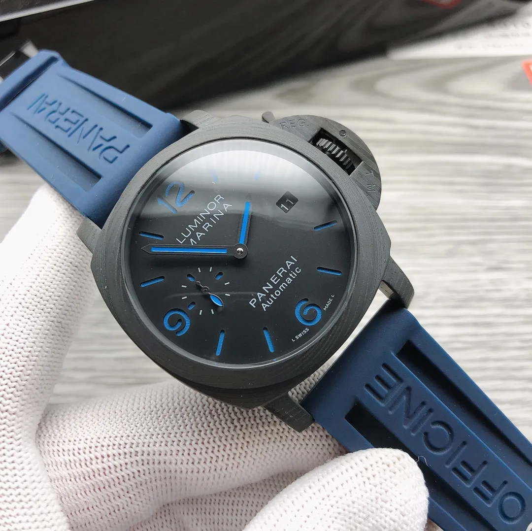 【High-end replica】💰1640! Panerai - PANERAI LUMINOR series PAM Type: Men's top watch Movement: Fully automatic mechanical movement Case: 316L stainless steel case Mirror: Wear-resistant and scratch-resistant sapphire mirror Tape: Imported rubber strap Extraordinary, showing the charm of men Size: Diameter 44mm Thickness 16mm