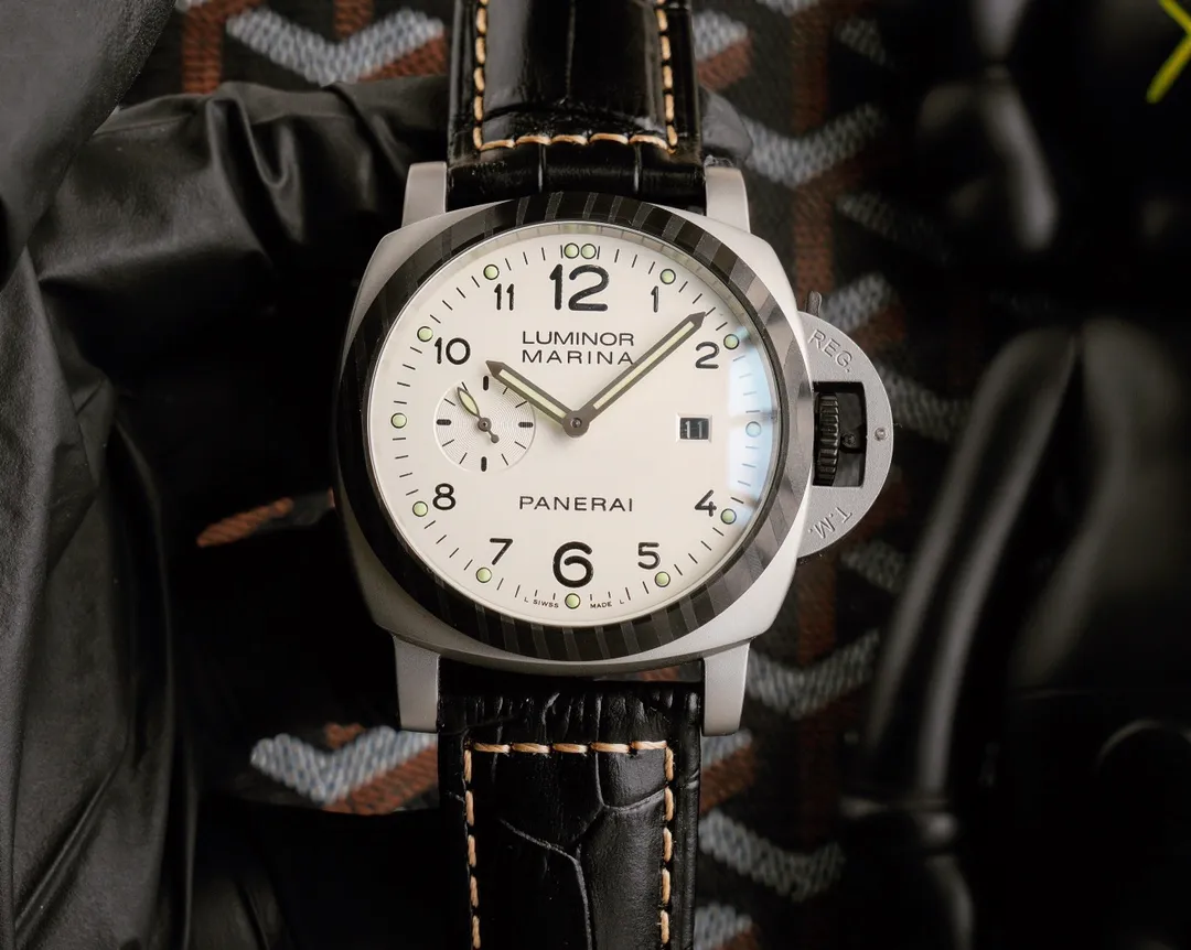 【High-end replica】💰1720! Panerai PANERAI curved coated glass 44mm*16mm stainless steel strap fully automatic machine a watch from a tough guy