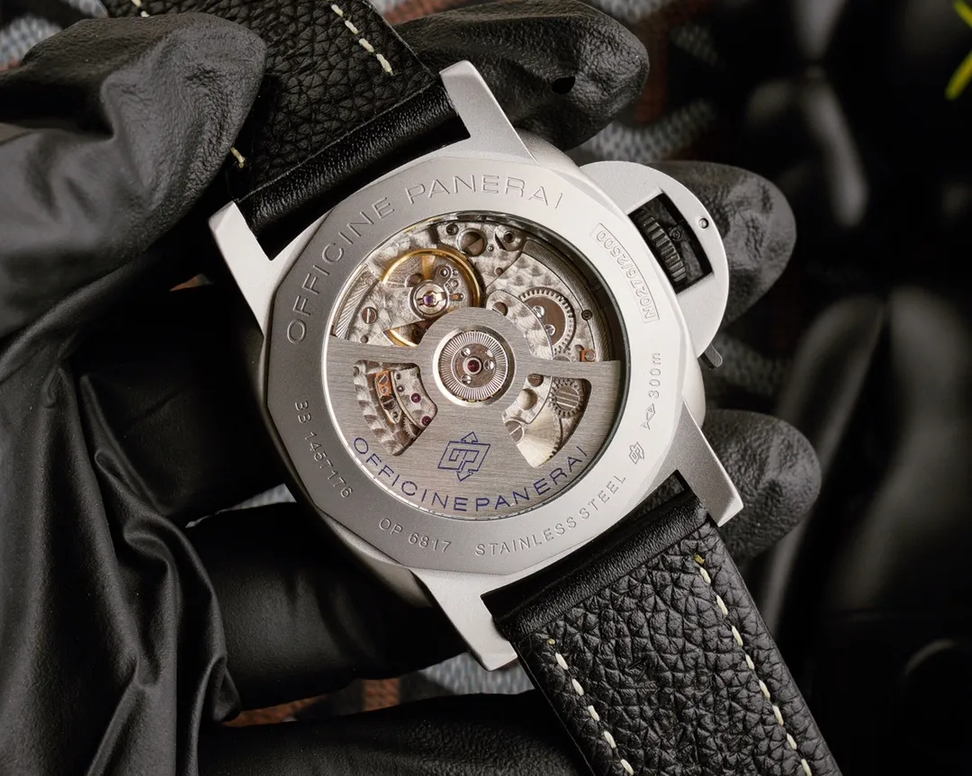 【Customized all-in-one machine】💰1920! Panerai PANERAI curved coated glass 44mm*16mm stainless steel strap fully automatic machine a watch from a tough guy