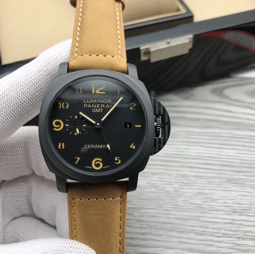 【High-end replica】💰1300! Panerai - PANERAI 🎮 LUMINOR series PAM Type: Men's top watch Movement: Fully automatic mechanical movement Case: 316L stainless steel case 🎮Mirror: Mineral strengthened glass Belt: Imported genuine cowhide strap is outstanding and shows the charm of men Size: diameter 44mm Thickness 16mm 🎮SJ carefully creates ultra-realistic photo shooting for you to give you a super-realistic photo experience