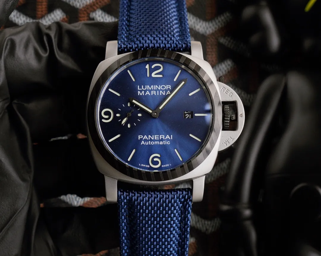 【Customized all-in-one machine】💰1920! Panerai PANERAI curved coated glass 44mm*16mm stainless steel strap fully automatic machine a watch from a tough guy