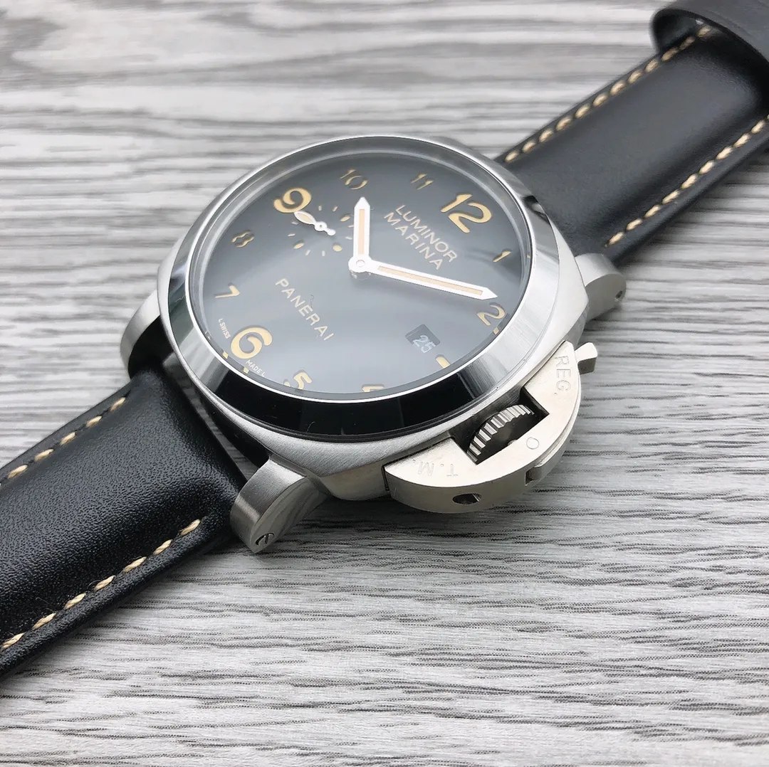 【High-end replica】💰1300! Panerai - PANERAI PAM Type: Men's top watch Movement: Fully automatic imported Citizen 8215 mechanical movement Case: 316L stainless steel case 🎮Mirror: Mineral strengthened glass Belt: Imported genuine cowhide strap is extraordinary, showing the charm of men Size: diameter 44mm, thickness 16mm