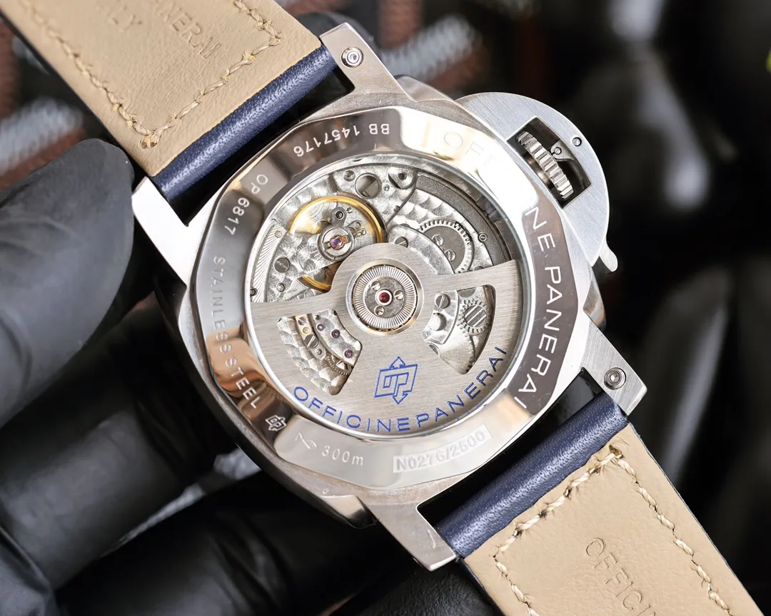 【High-end replica】💰1440! Panerai PANERAI curved coated glass 44mm*16mm first layer cowhide strap with original pin buckle fully automatic machine a watch from a tough guy
