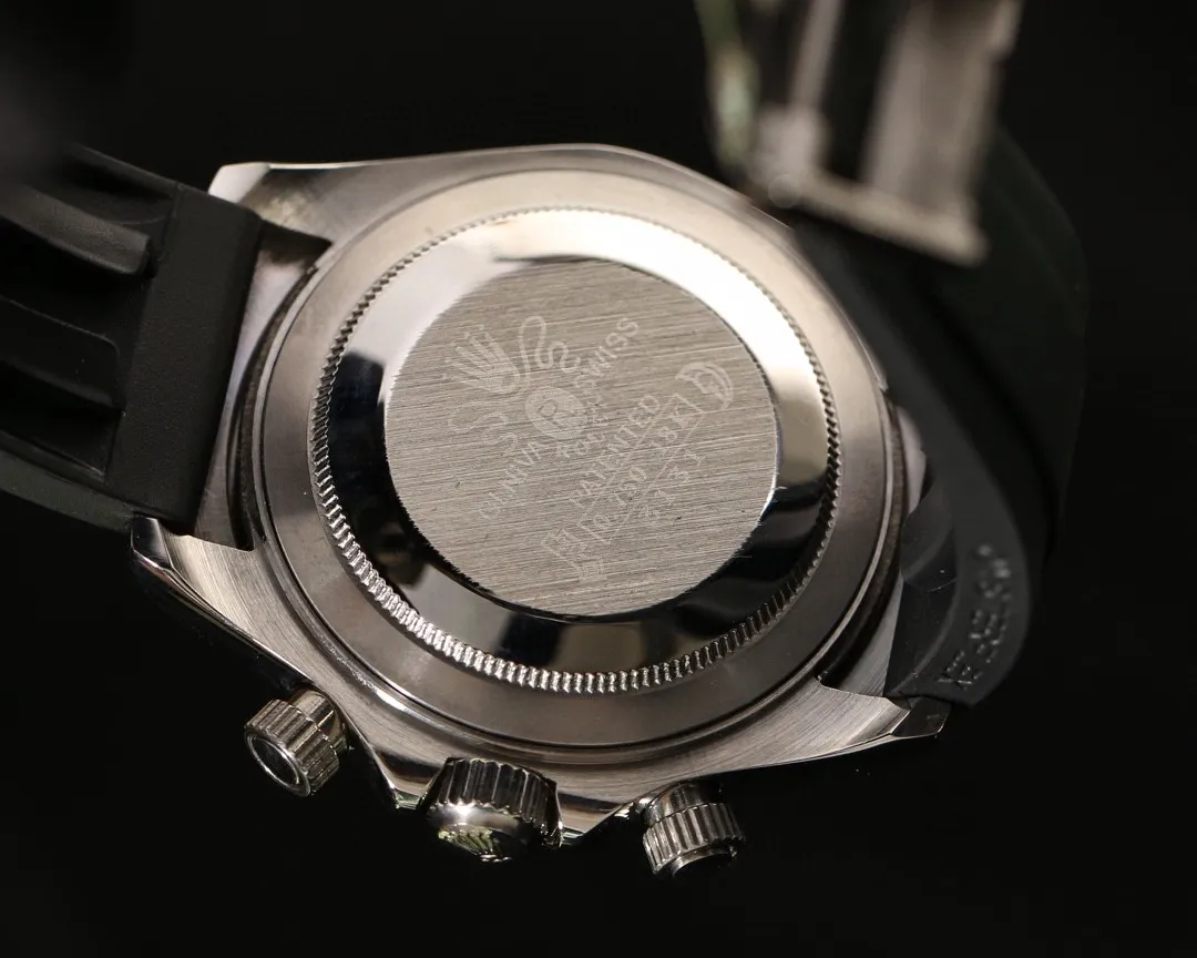 【High-end replica】💰1160! Rolex - Rolex Style: Daytona men's mechanical watch Movement: Imported Citizen 8215 movement Size: Diameter 40mm Thickness 11mm Case: 316 stainless steel case Mirror: Mineral glass mirror Strap: Comfortable silicone strap-original buckle
