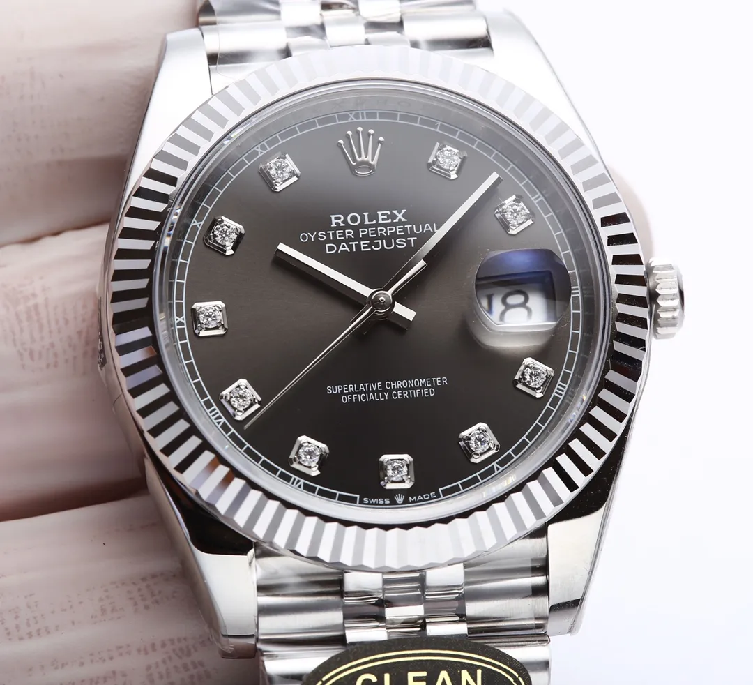Clean Factory C Factory Rolex Log Series 41mm 126334 drill nails/standard moissanite reject 🙅low-end zircon. It is equipped with a 3/5 bead strap, a 3235 movement, a sunray radiant dial/natural mother-of-pearl dial, and the color craftsmanship is matched. The details to the diamond support are all purchased from Taiwan, and the corners are polished. (Focus on original new machines) Focus is an attitude, produced by JH!
