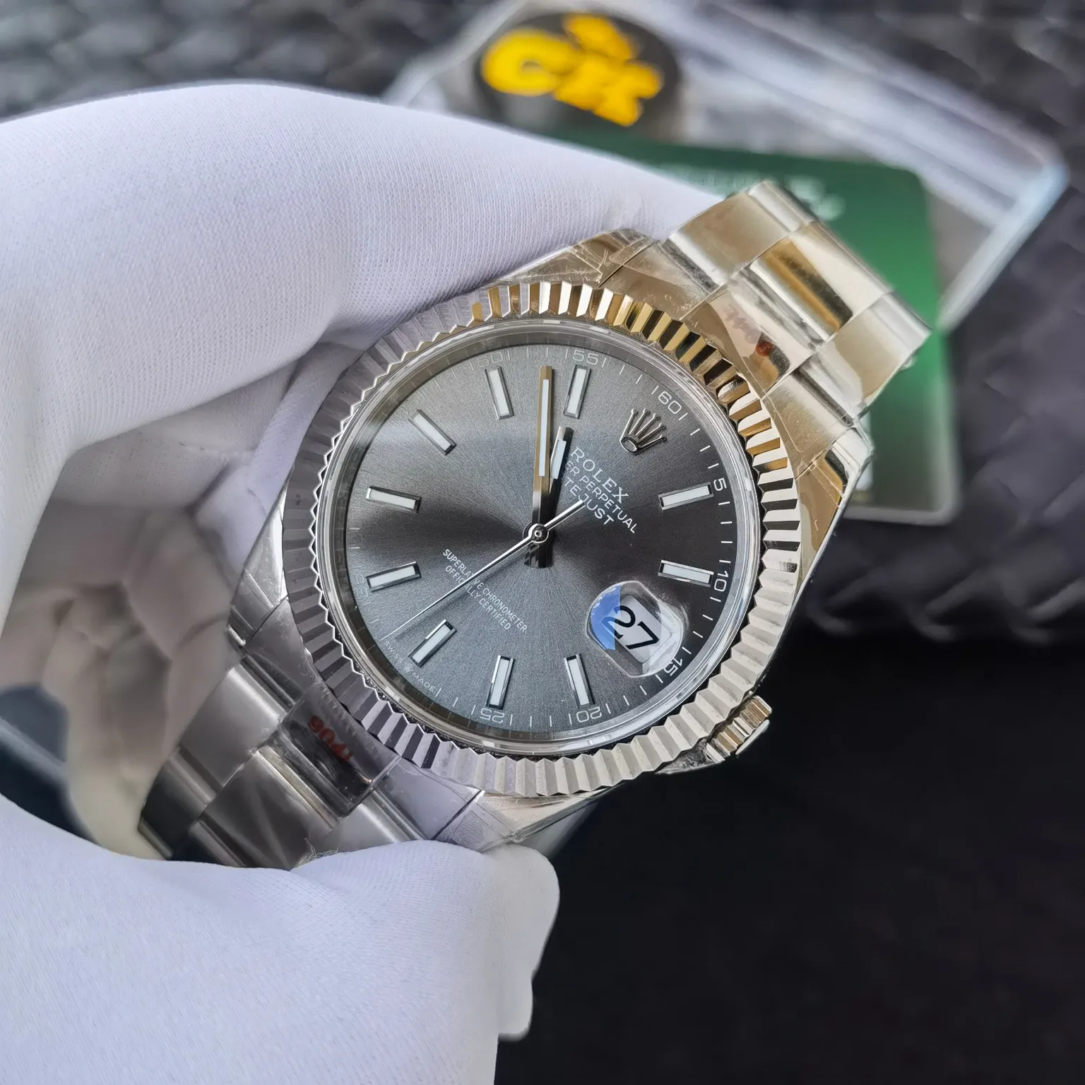 【High-end replica】💰1160! Customized all-in-one machine 💰1720! Rolex Datejust series, 904 stainless steel watch strap (2 styles), 5 five-piece and three-chain, genuine mold customization, custom bezel, size 41mm, equipped with the latest customized all-in-one 9015 imported movement, wear-resistant and scratch-resistant sapphire mirror!
